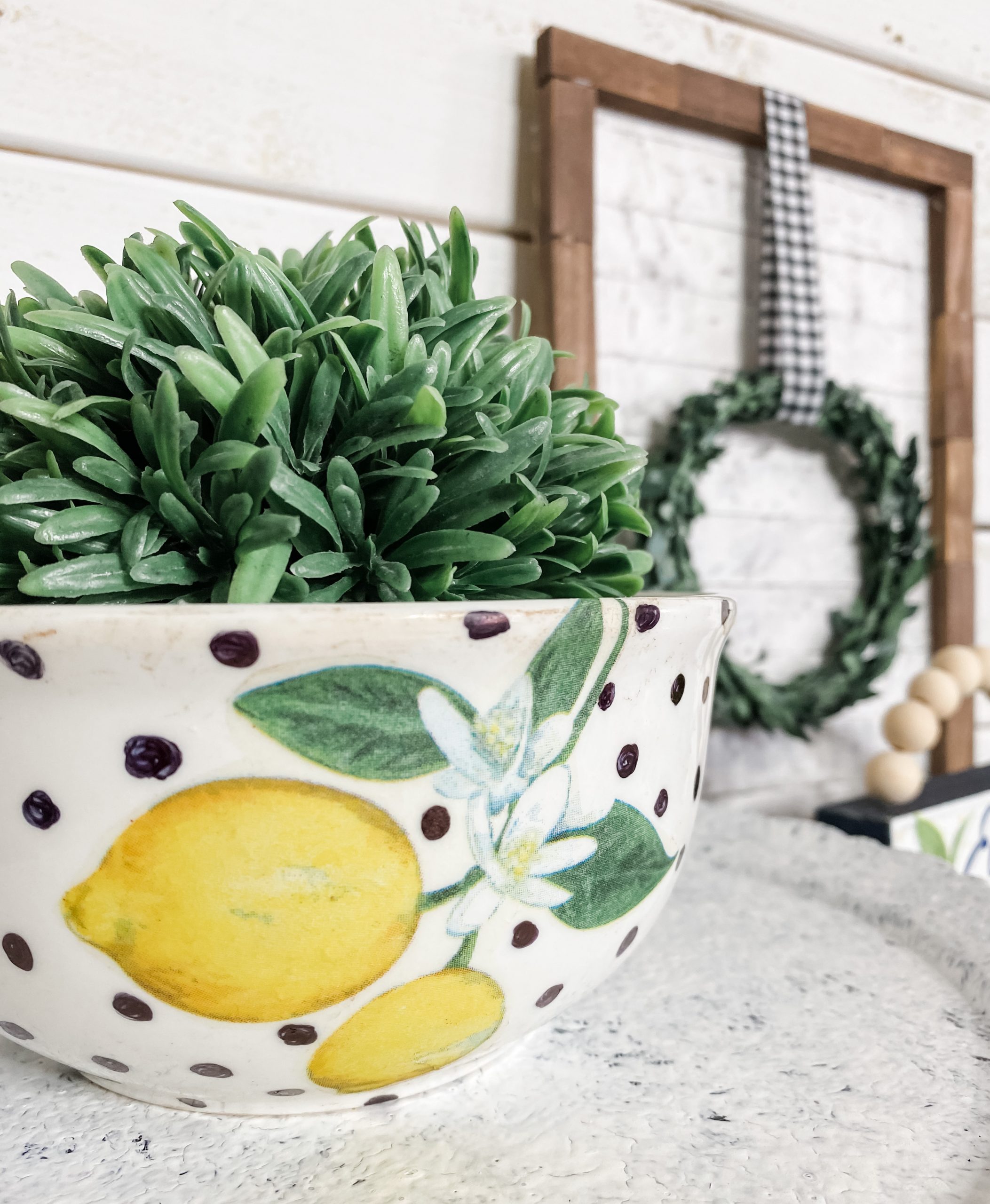 Dollar Tree DIY Lemon Themed Dishes