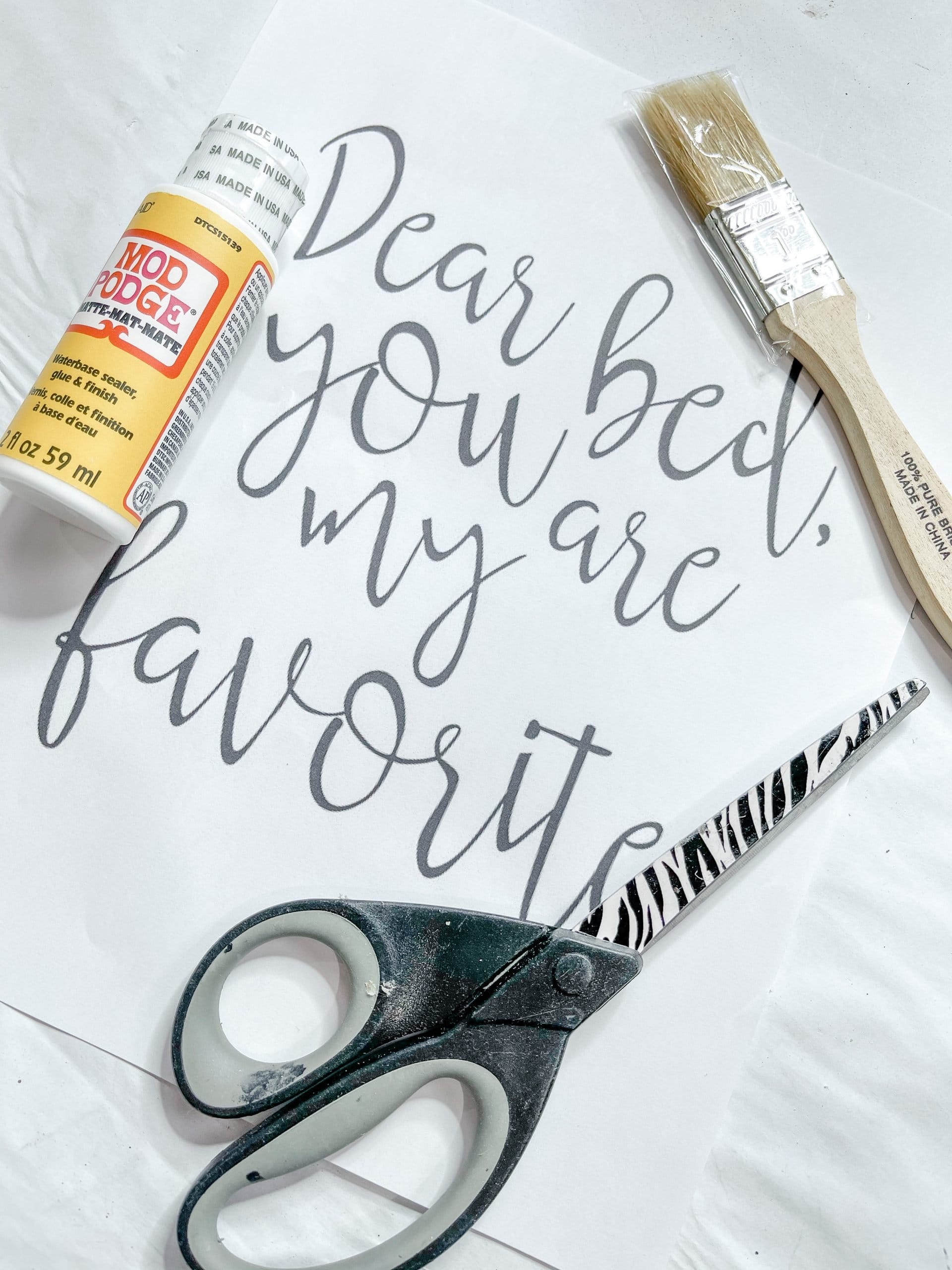 decoupage printable how to - diy with amber dear bed printable decor for bedroom