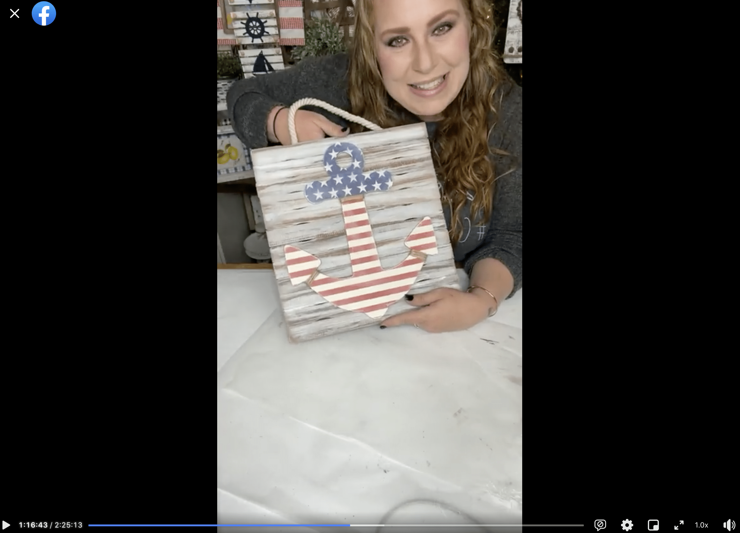 American Flag Anchor DIY Patriotic Decor