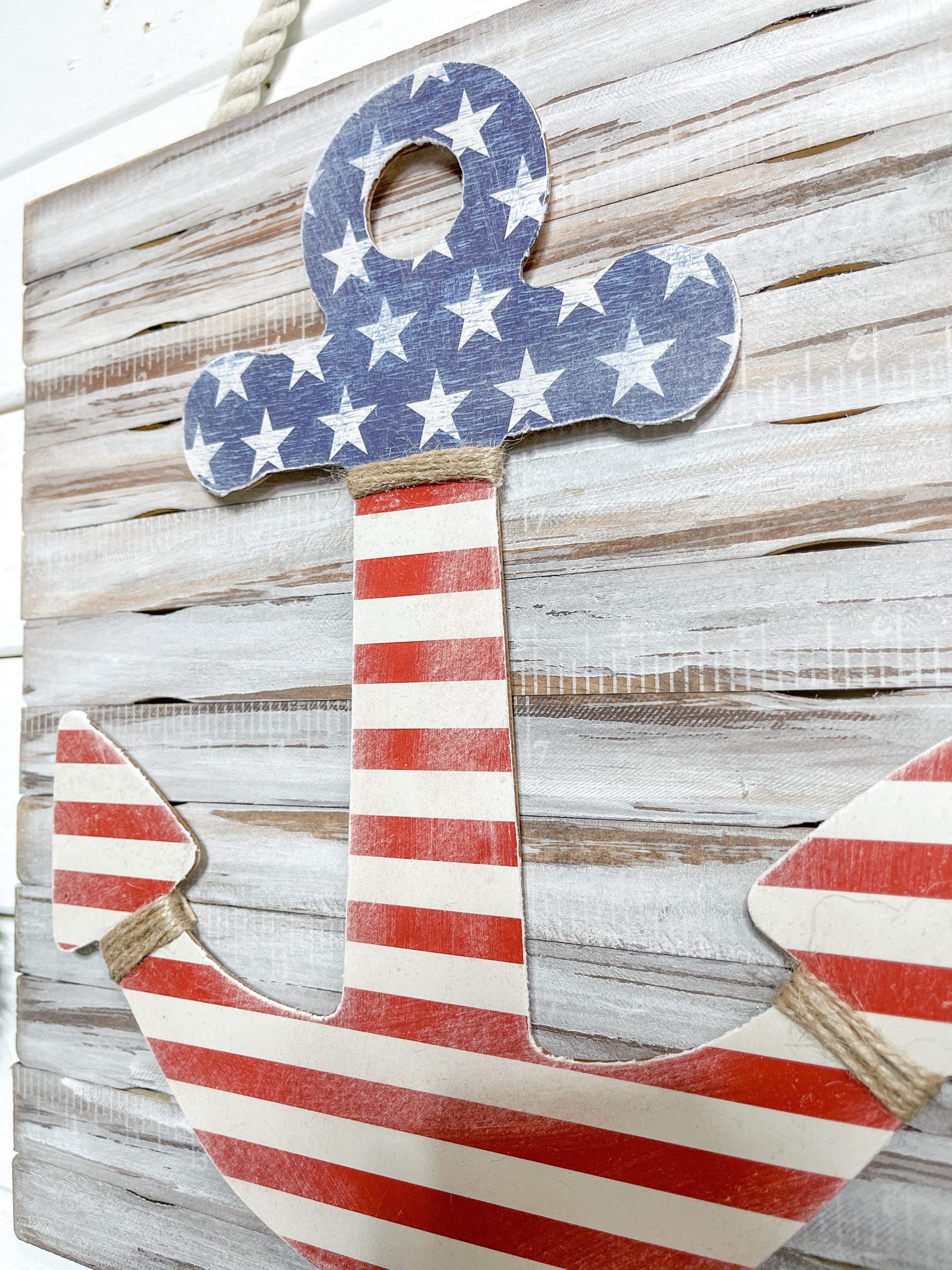 American Flag Anchor DIY Patriotic Decor