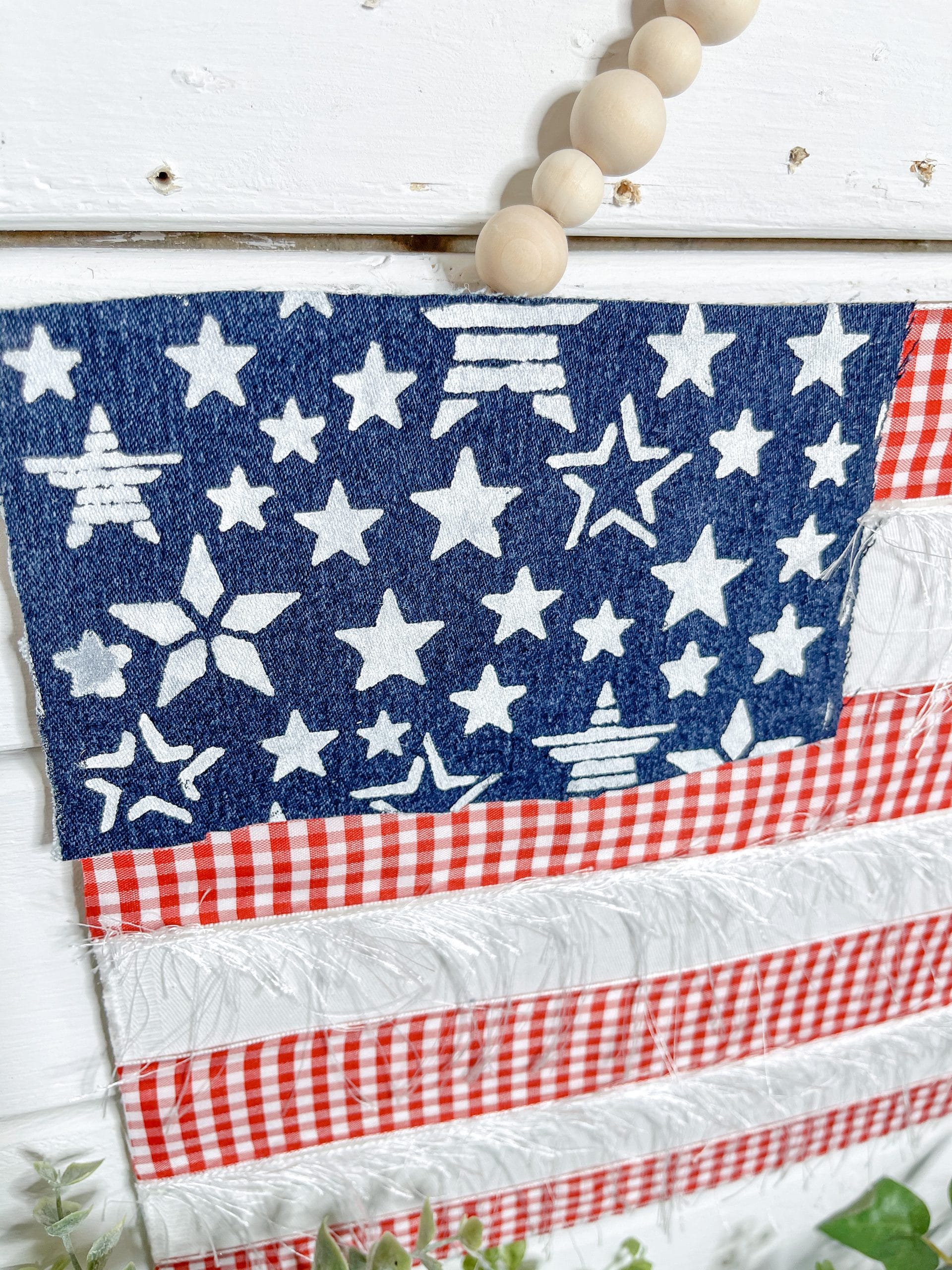 DIY Blue Jean American Flag