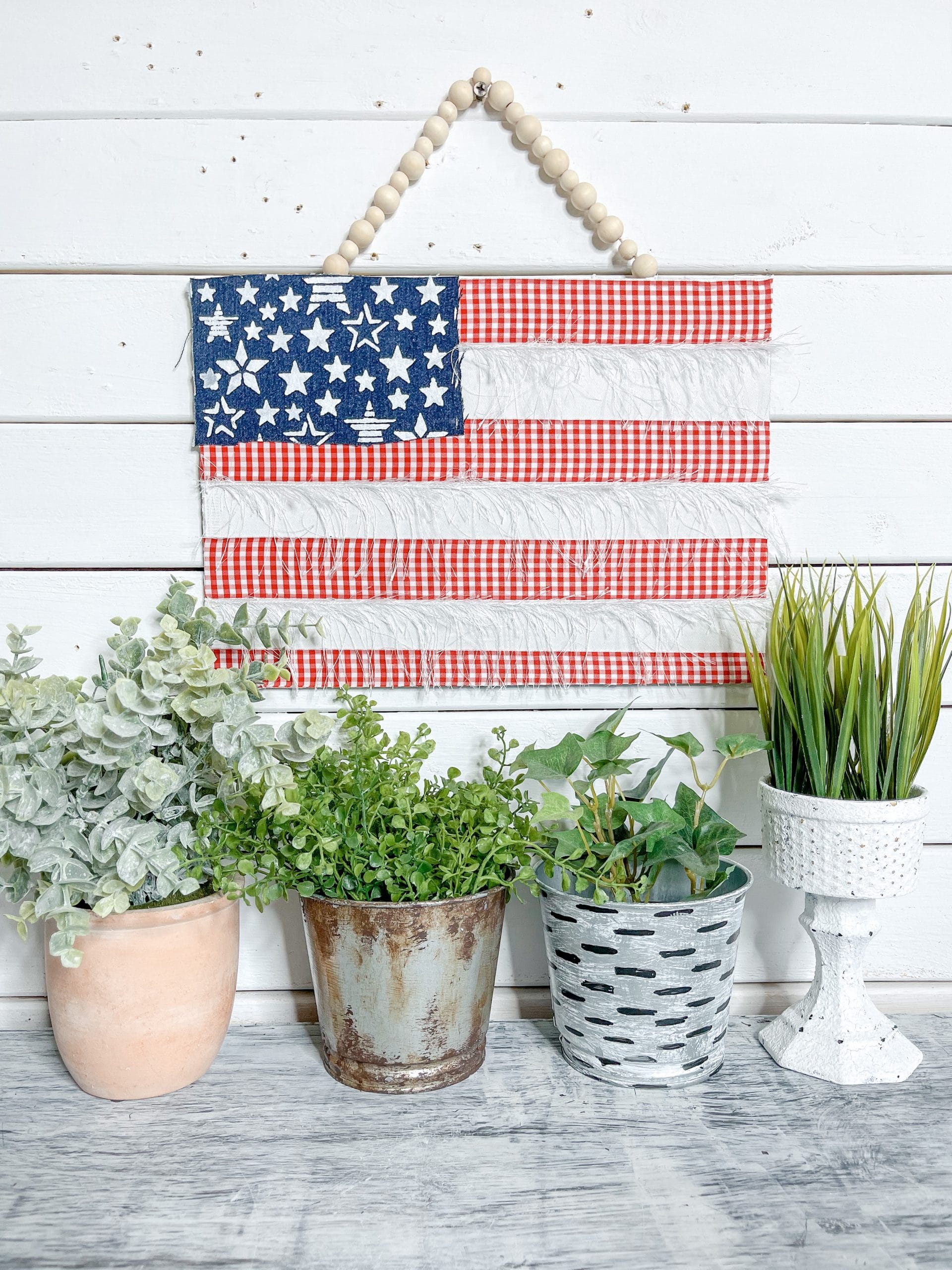 DIY Blue Jean American Flag