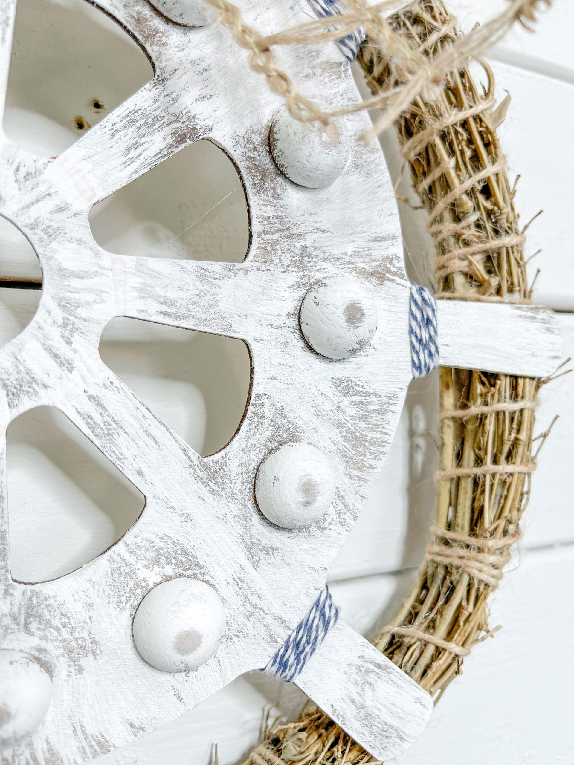 Dollar Tree Ship's Wheel DIY Nautical Decor