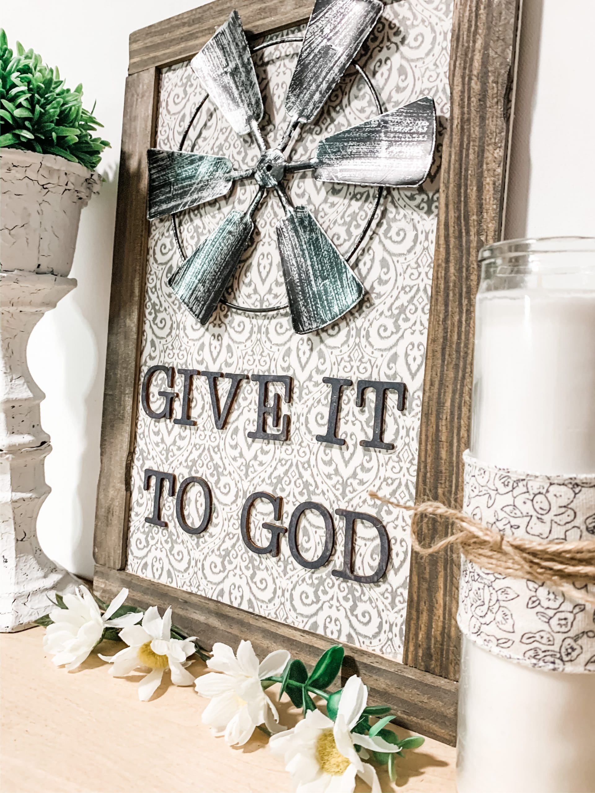 Dollar Tree Windmill DIY Home Decor Ideas