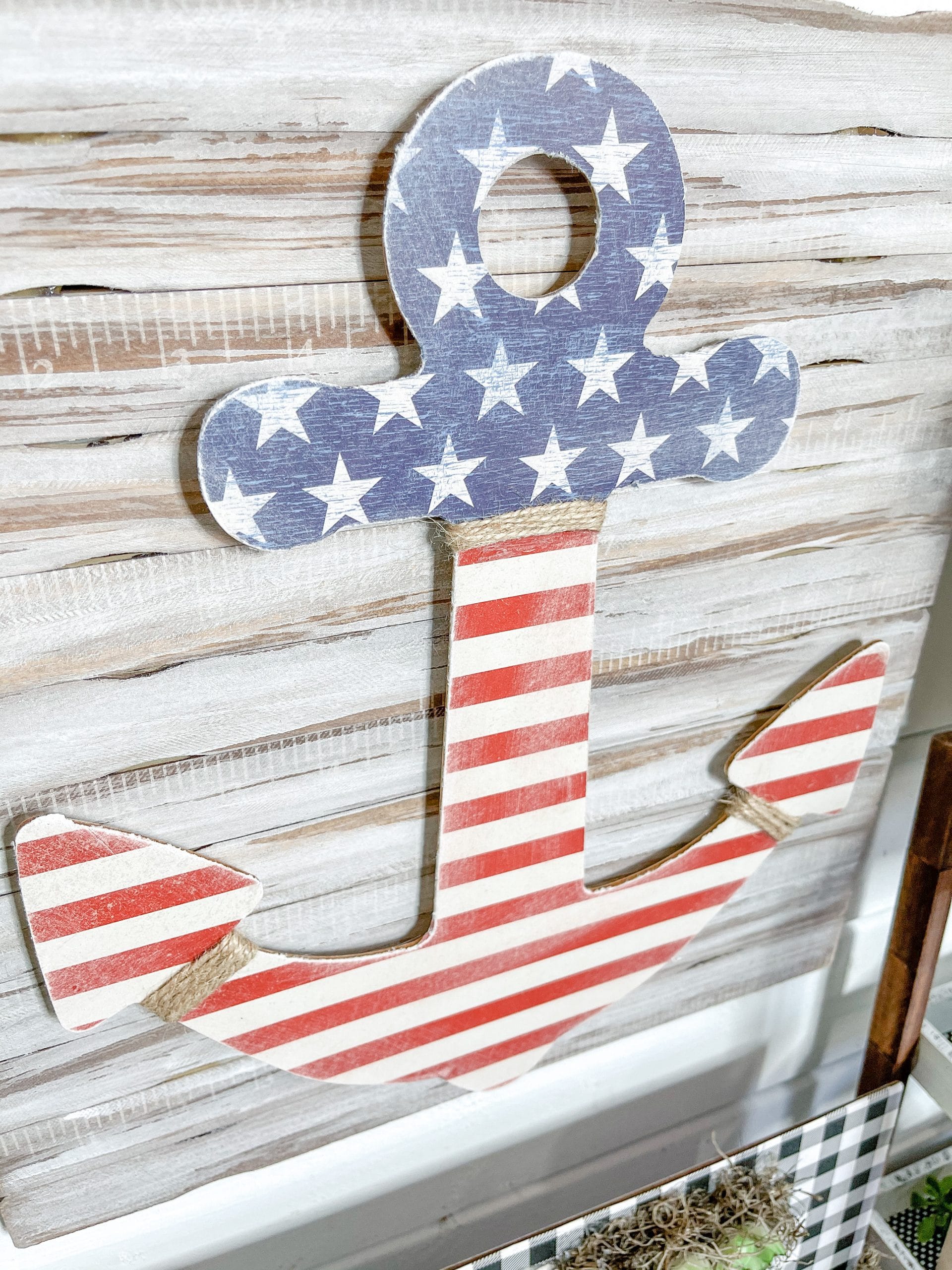 American Flag Anchor DIY Patriotic Decor