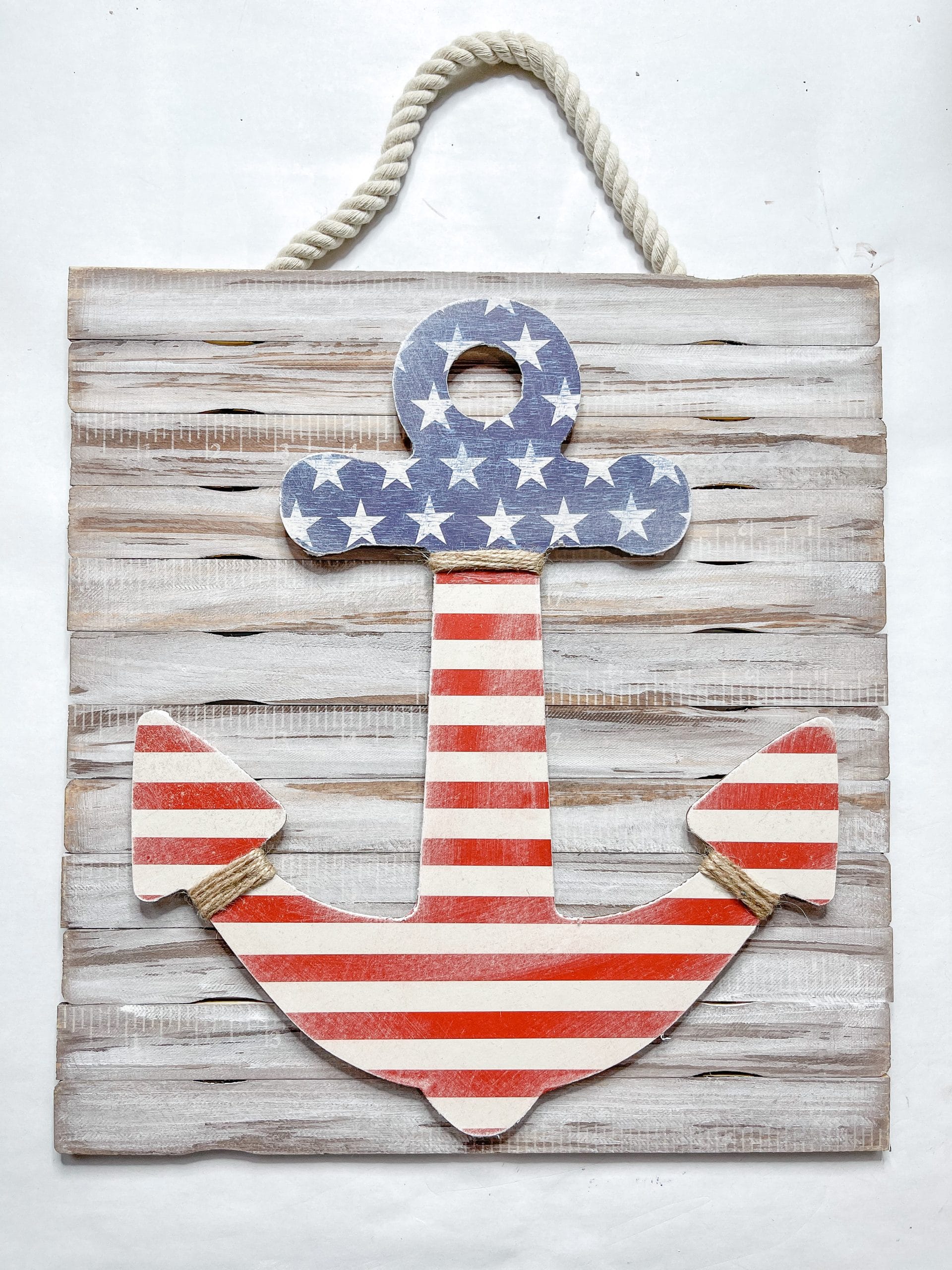 American Flag Anchor DIY Patriotic Decor