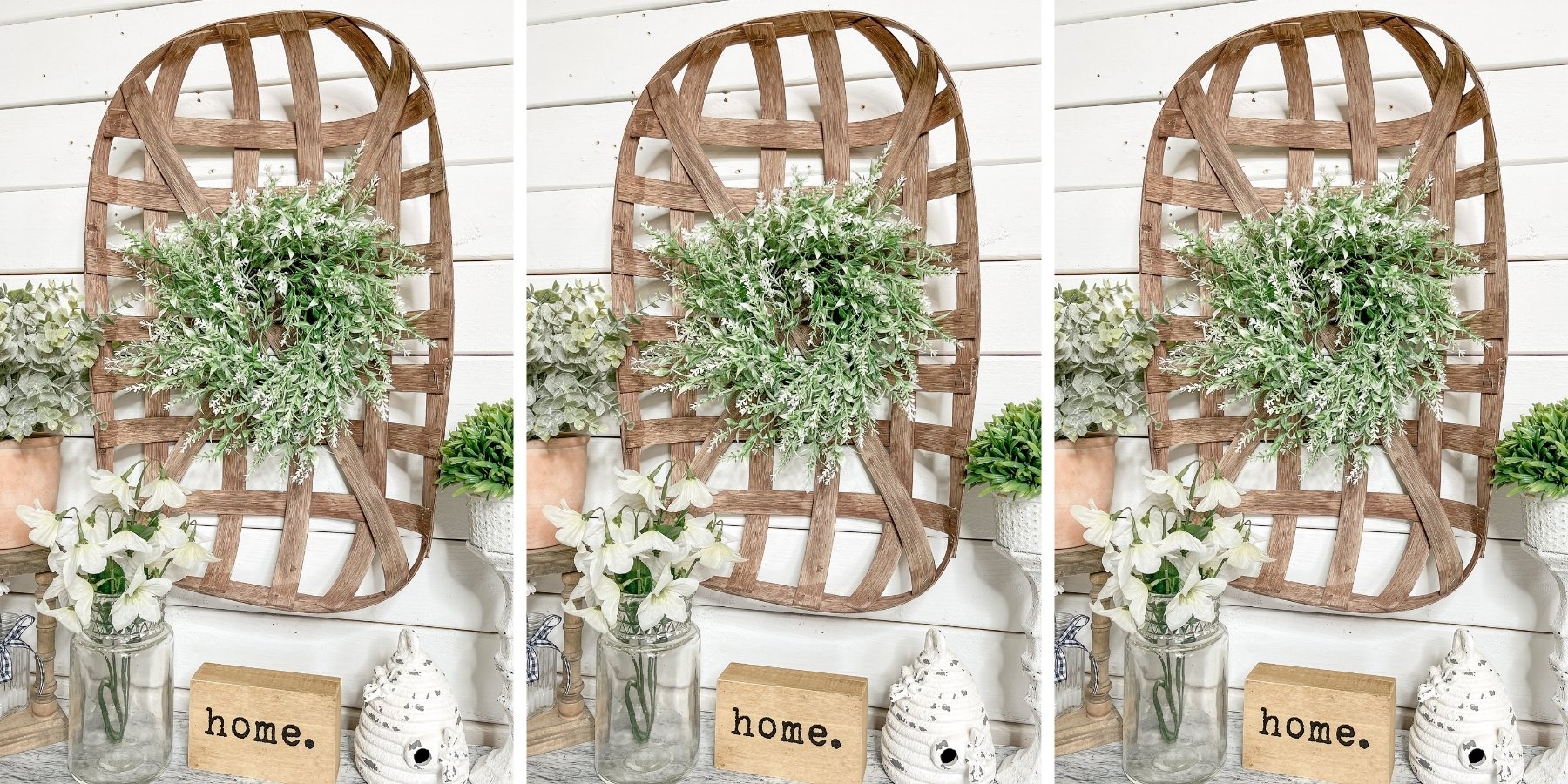 DIY Tobacco Basket Wall Decor