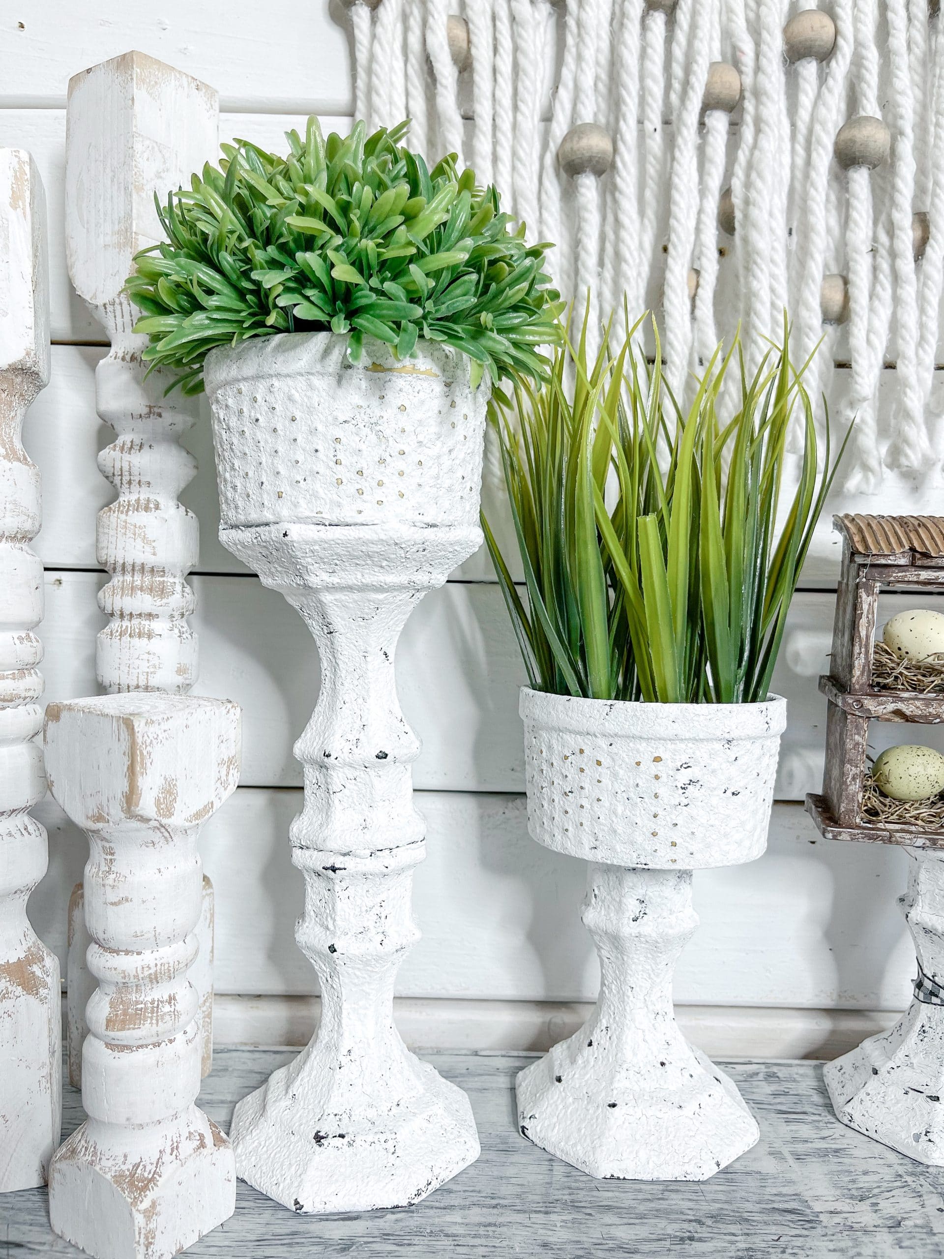 Dollar Tree Candle Holder DIY Plant Stands