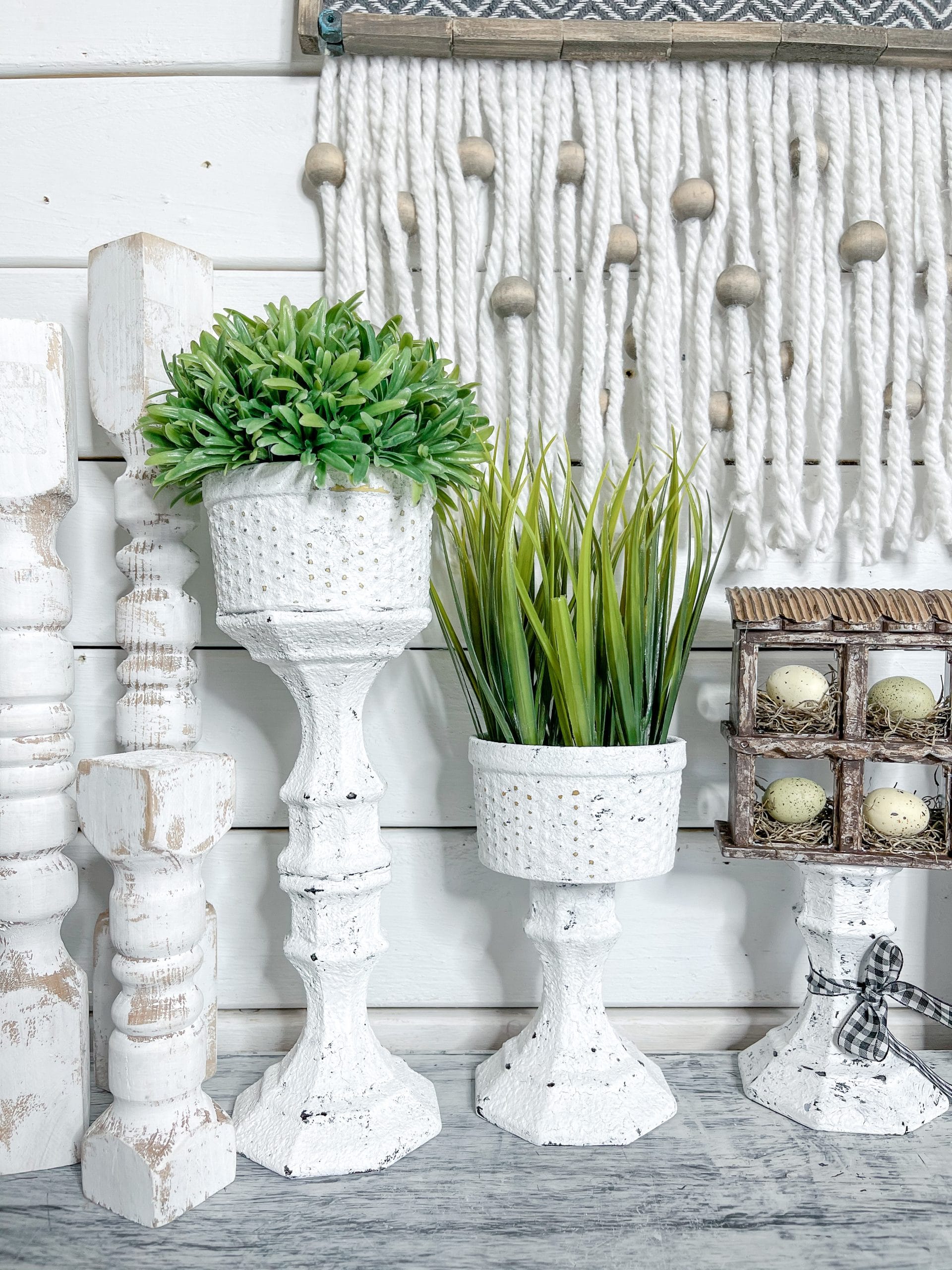 Dollar Tree Candle Holder DIY Plant Stands