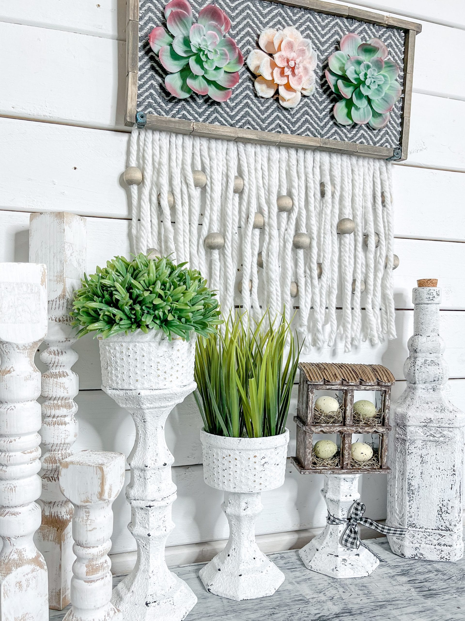 Dollar Tree Candle Holder DIY Plant Stands