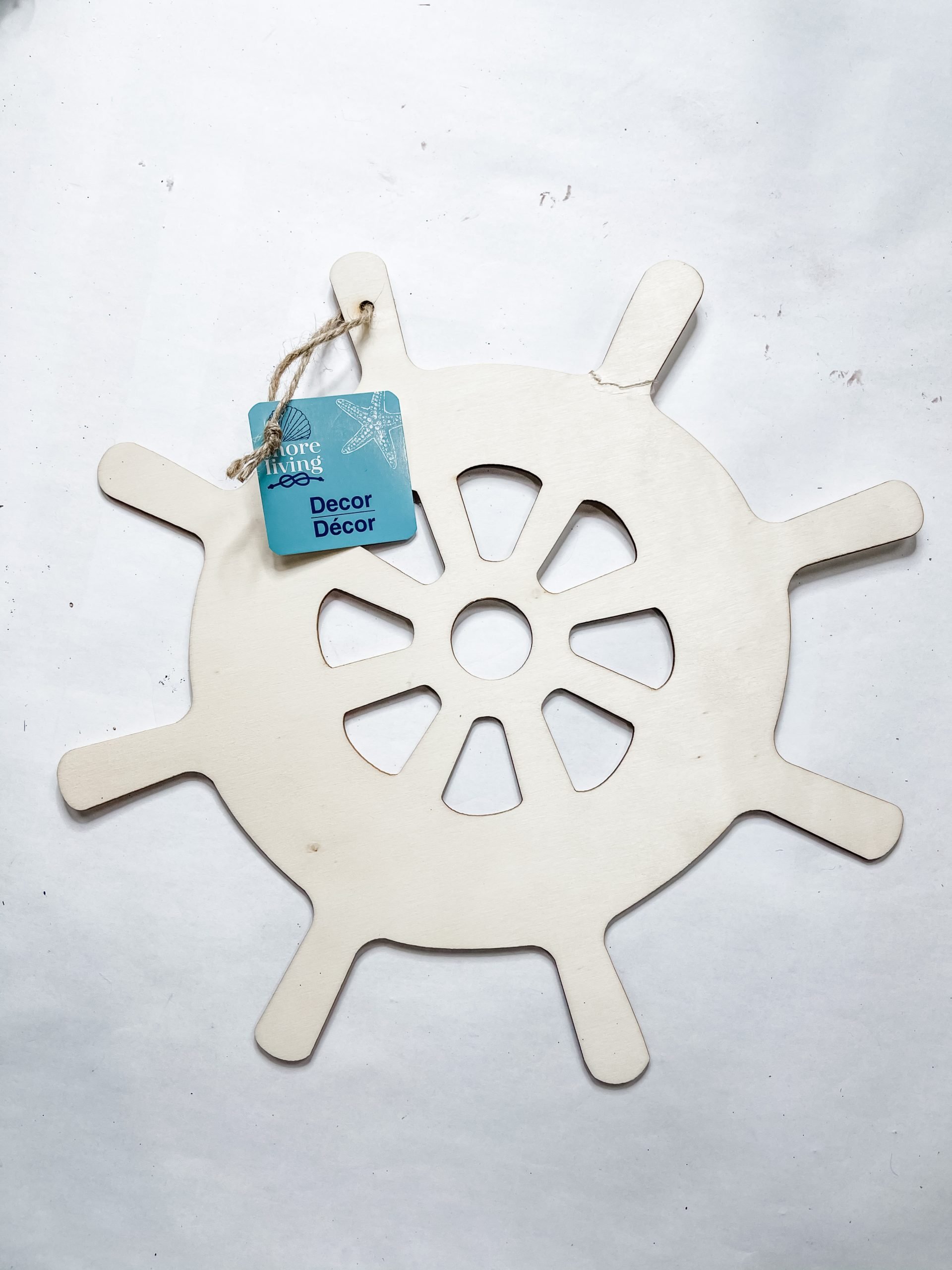 Dollar Tree Ship's Wheel DIY Nautical Decor