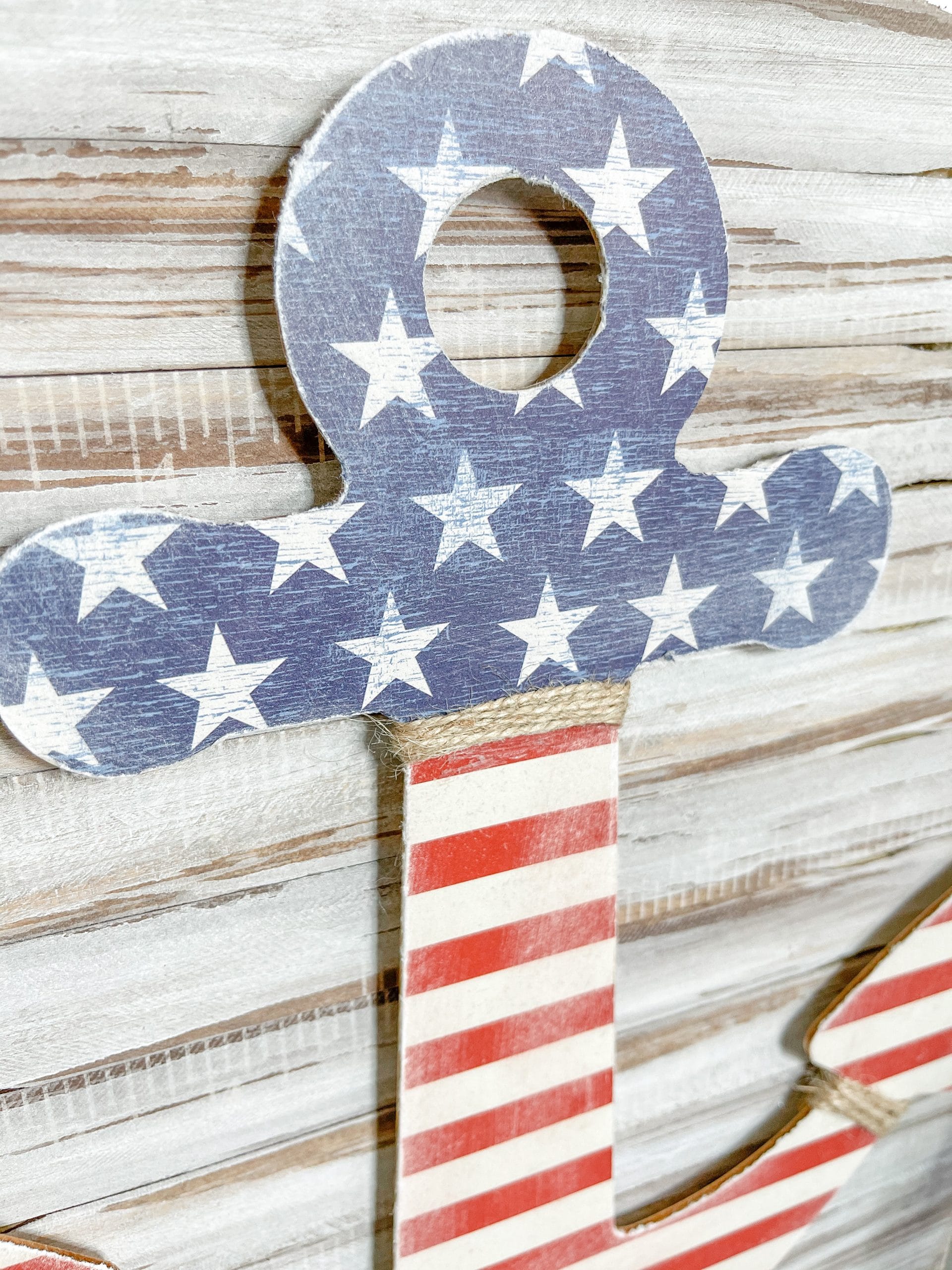 American Flag Anchor DIY Patriotic Decor