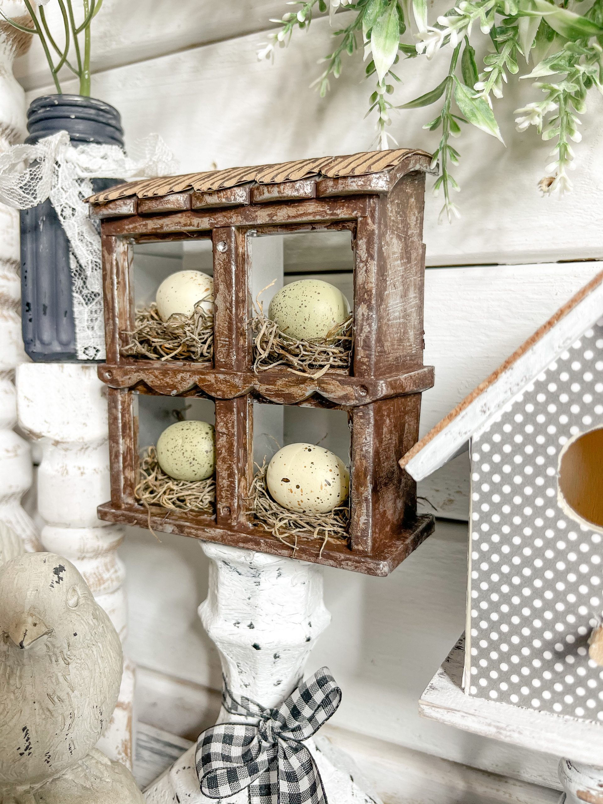 DIY Chicken Coop Decor with Dollar Tree Items