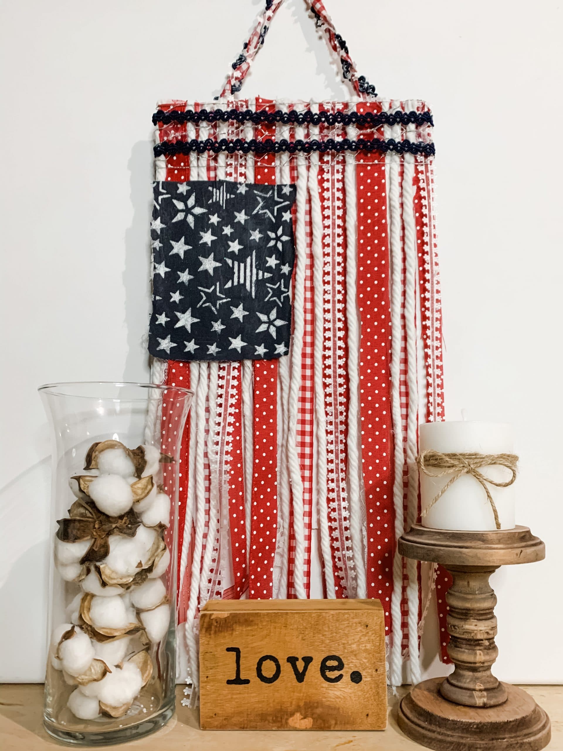 DIY Ribbon American Flag