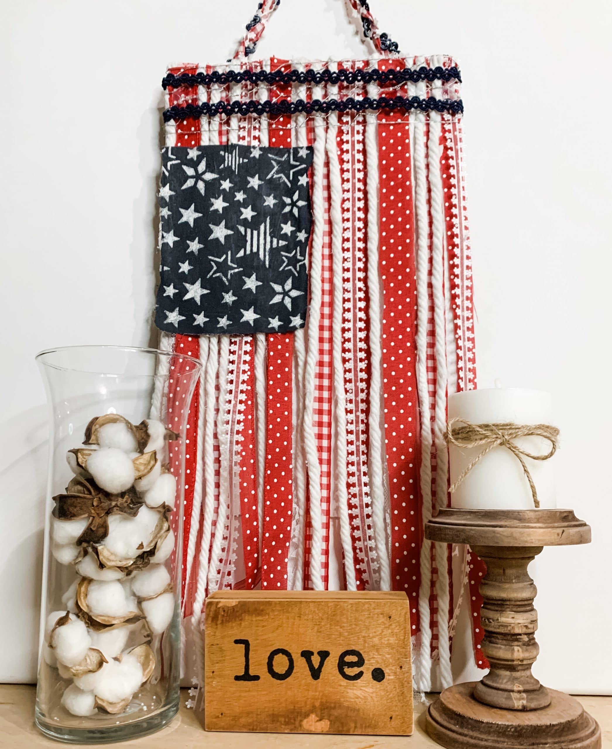 DIY Ribbon American Flag