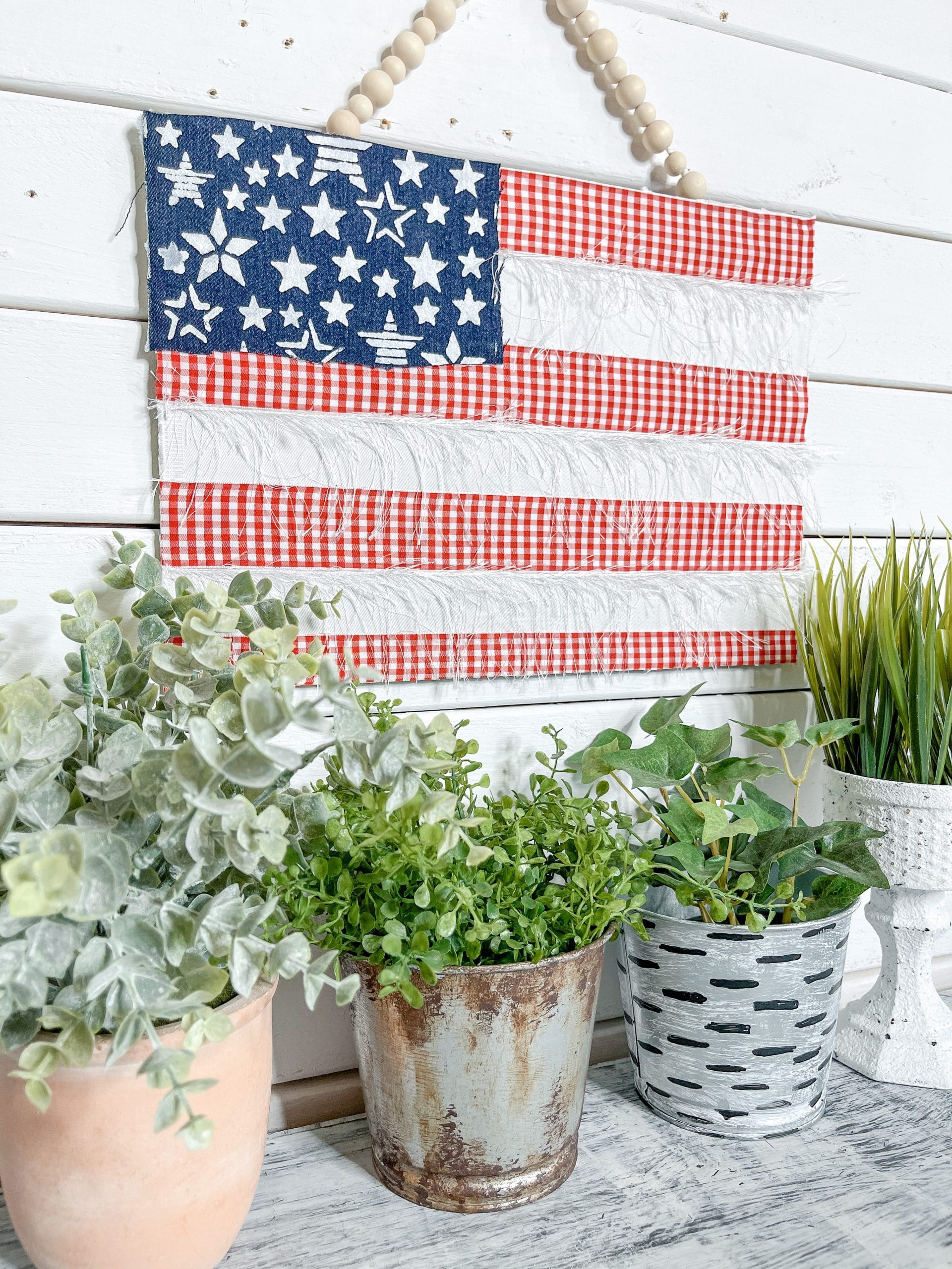 DIY Blue Jean American Flag