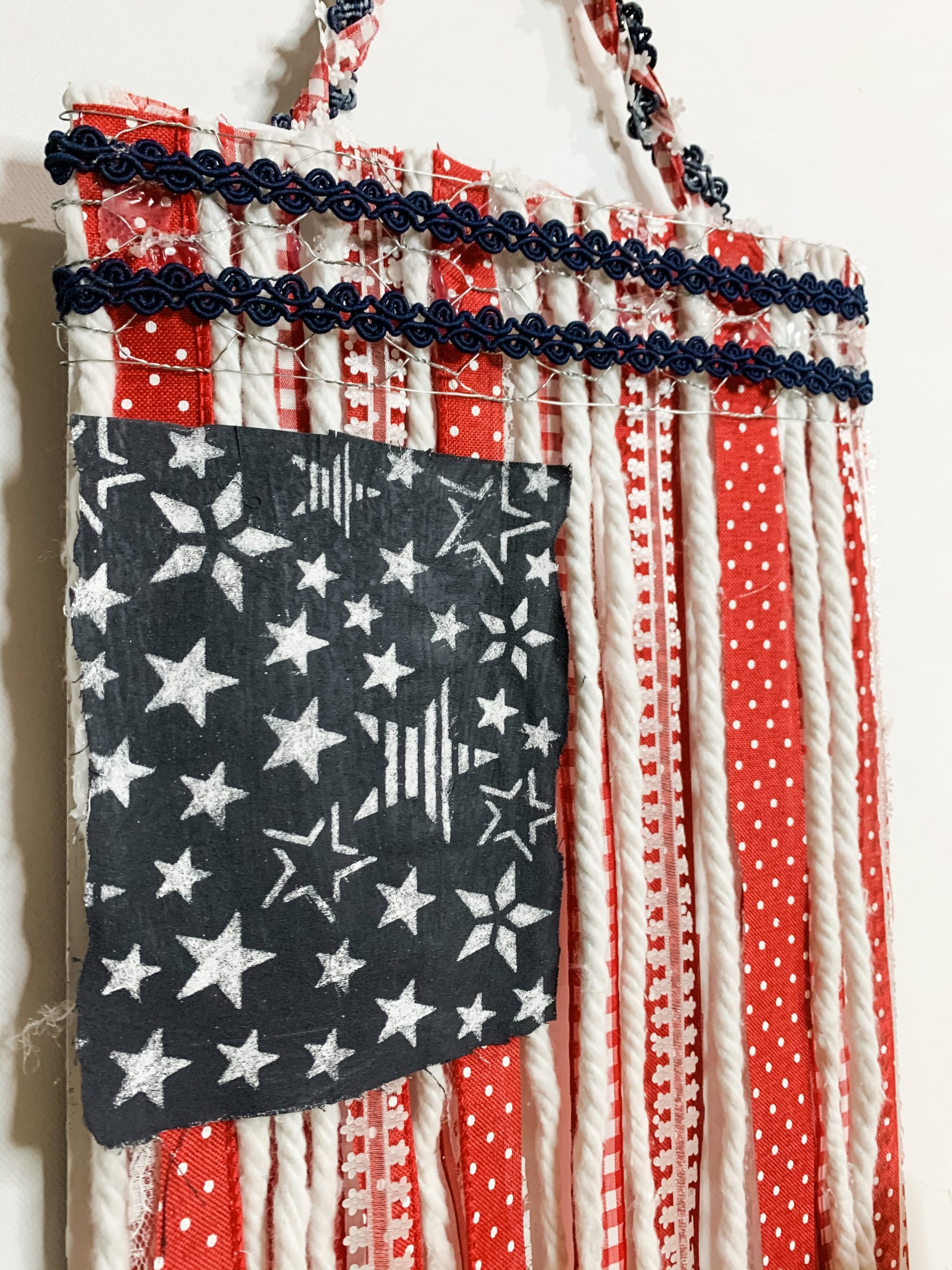 DIY Ribbon American Flag