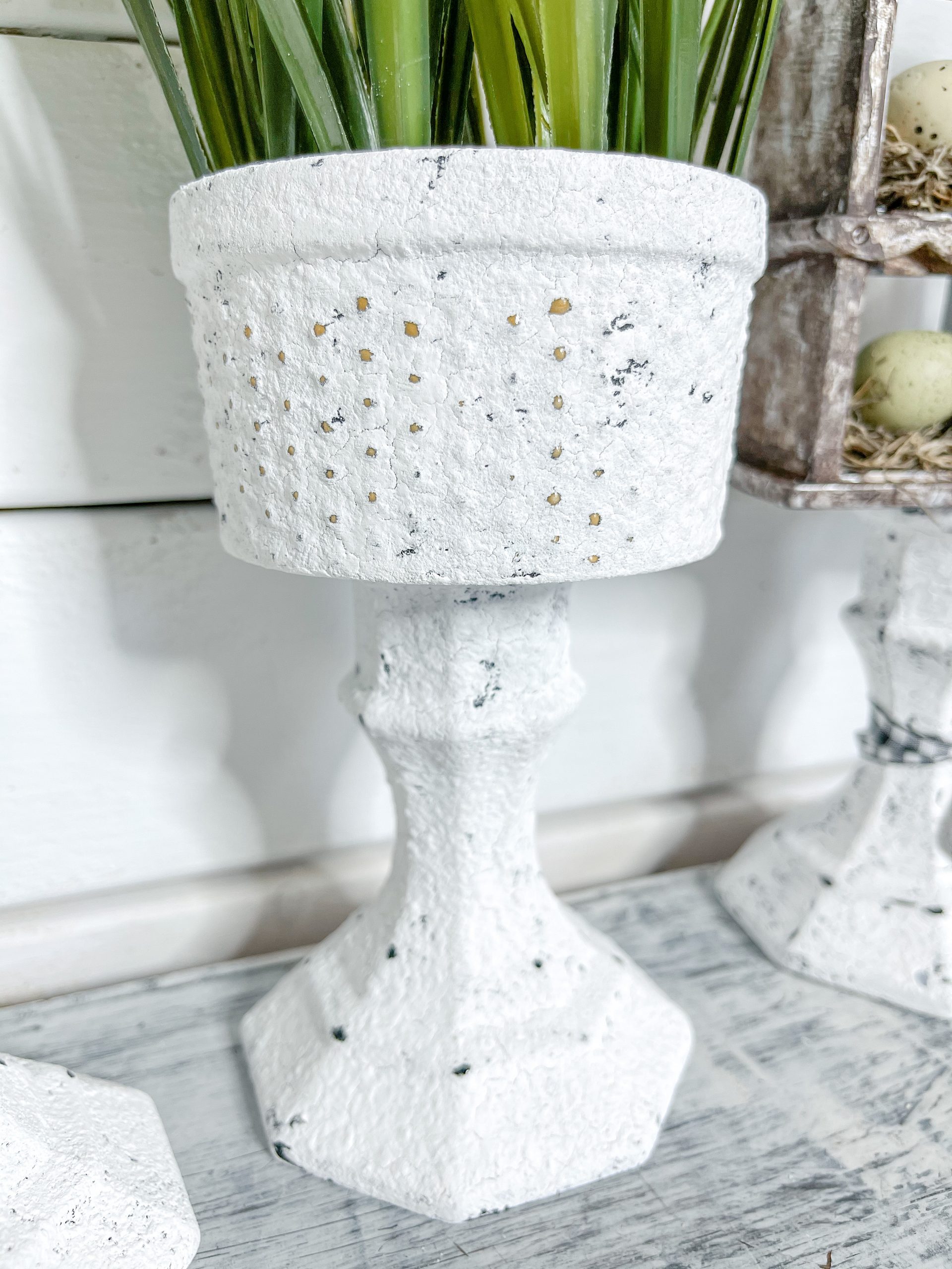 Dollar Tree Candle Holder DIY Plant Stands