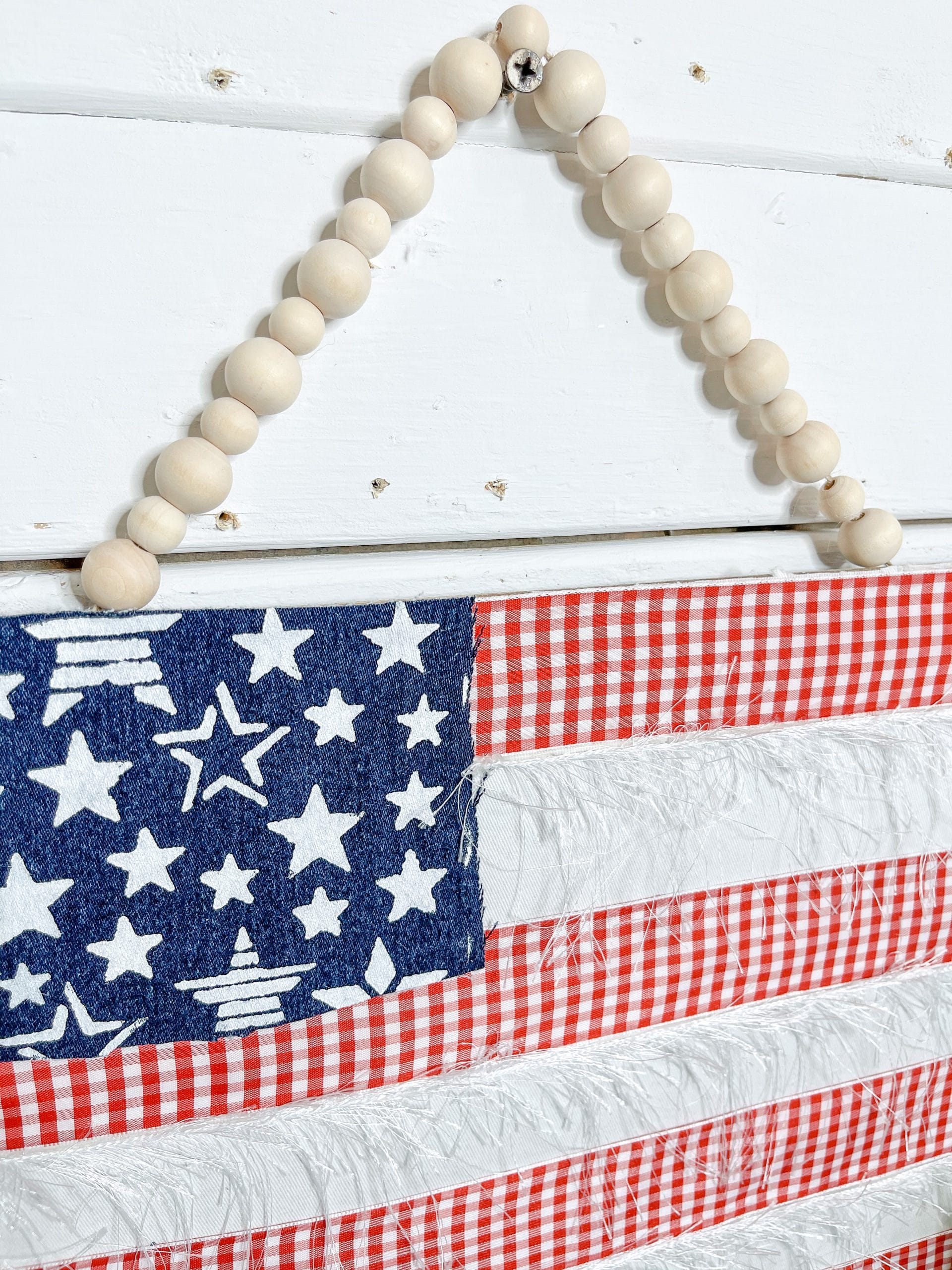 DIY Blue Jean American Flag