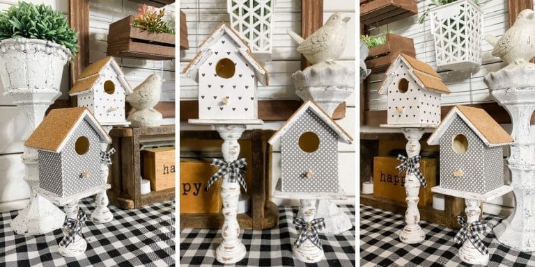 DIY Birdhouse Shelf Sitters