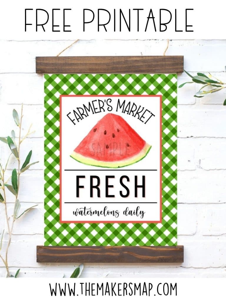 Get your Free Summer Watermelon Printable Instantly!