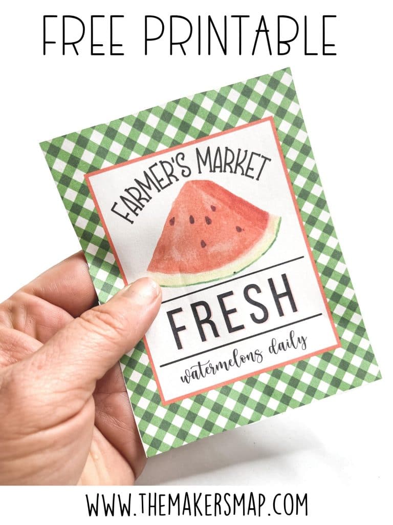 Free Summer Watermelon Printable 