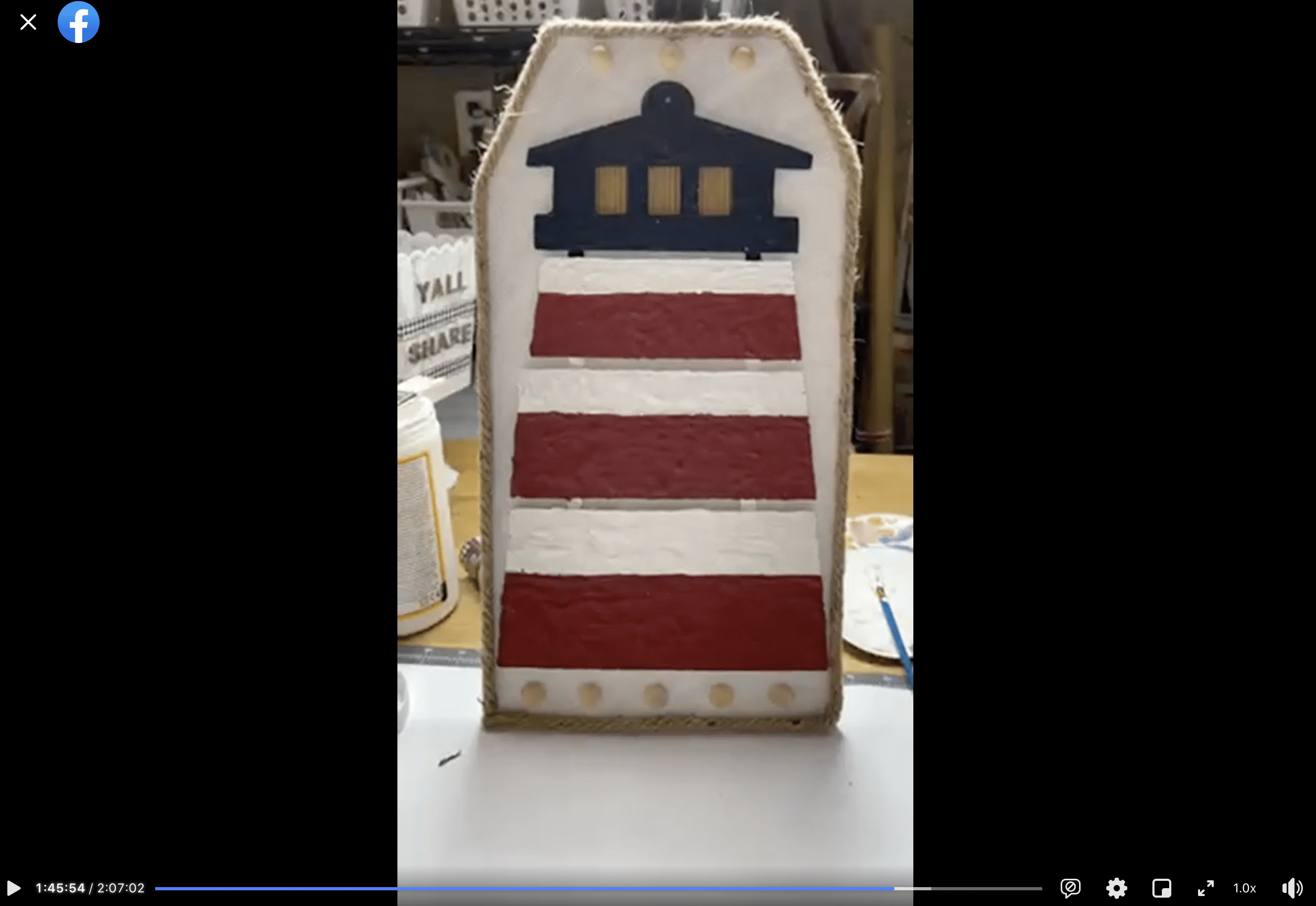 Dollar Tree Lighthouse DIY Nautical Decor