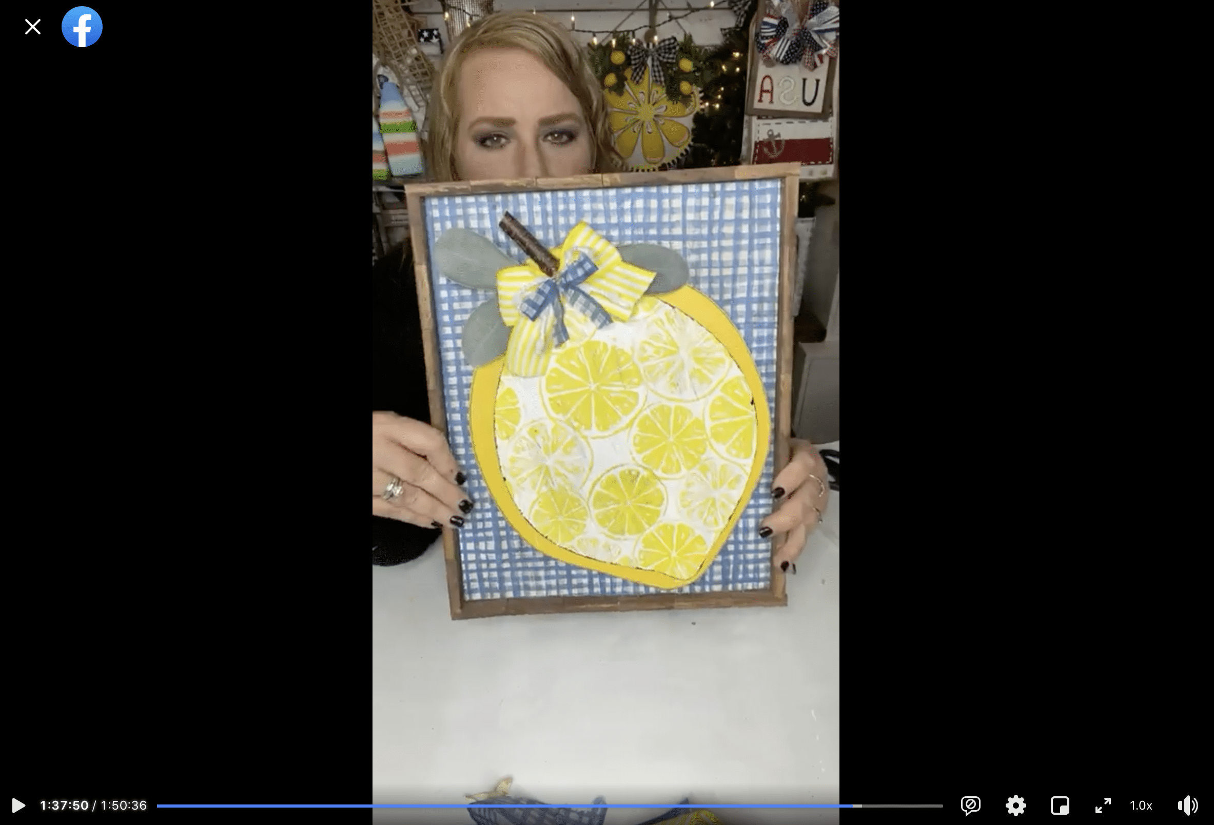 DIY Lemon Napkin Sign