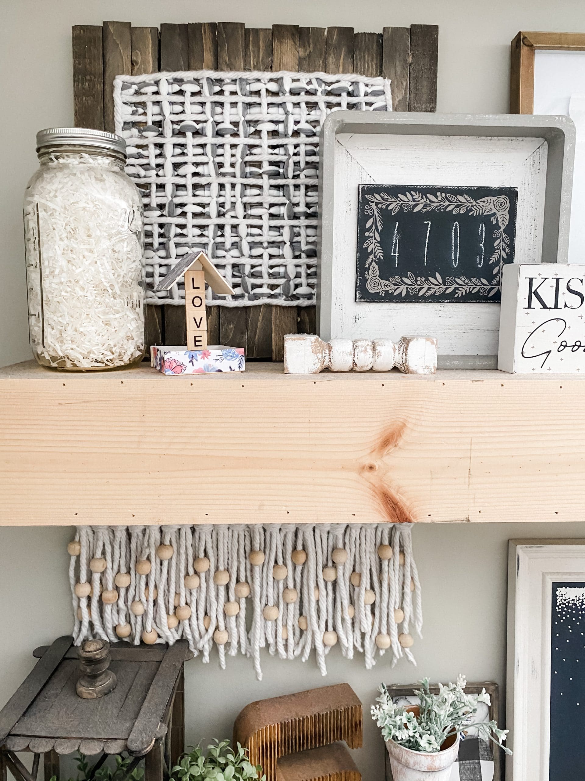 DIY Farmhouse Decor from a Dollar Tree Sink Mat