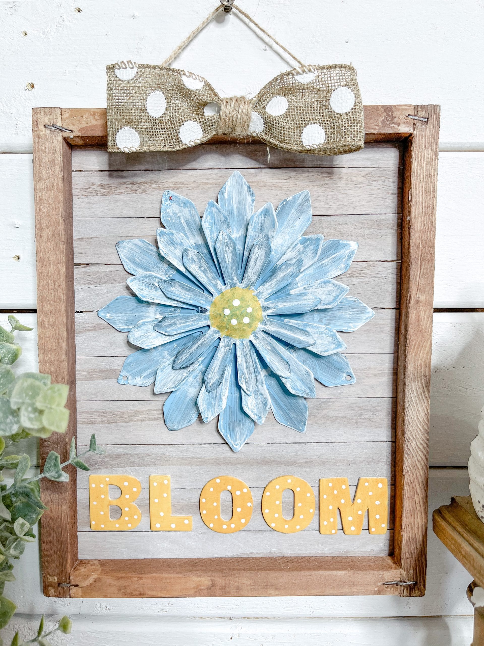 Easy Reverse Canvas DIY Decor for Summer or Spring