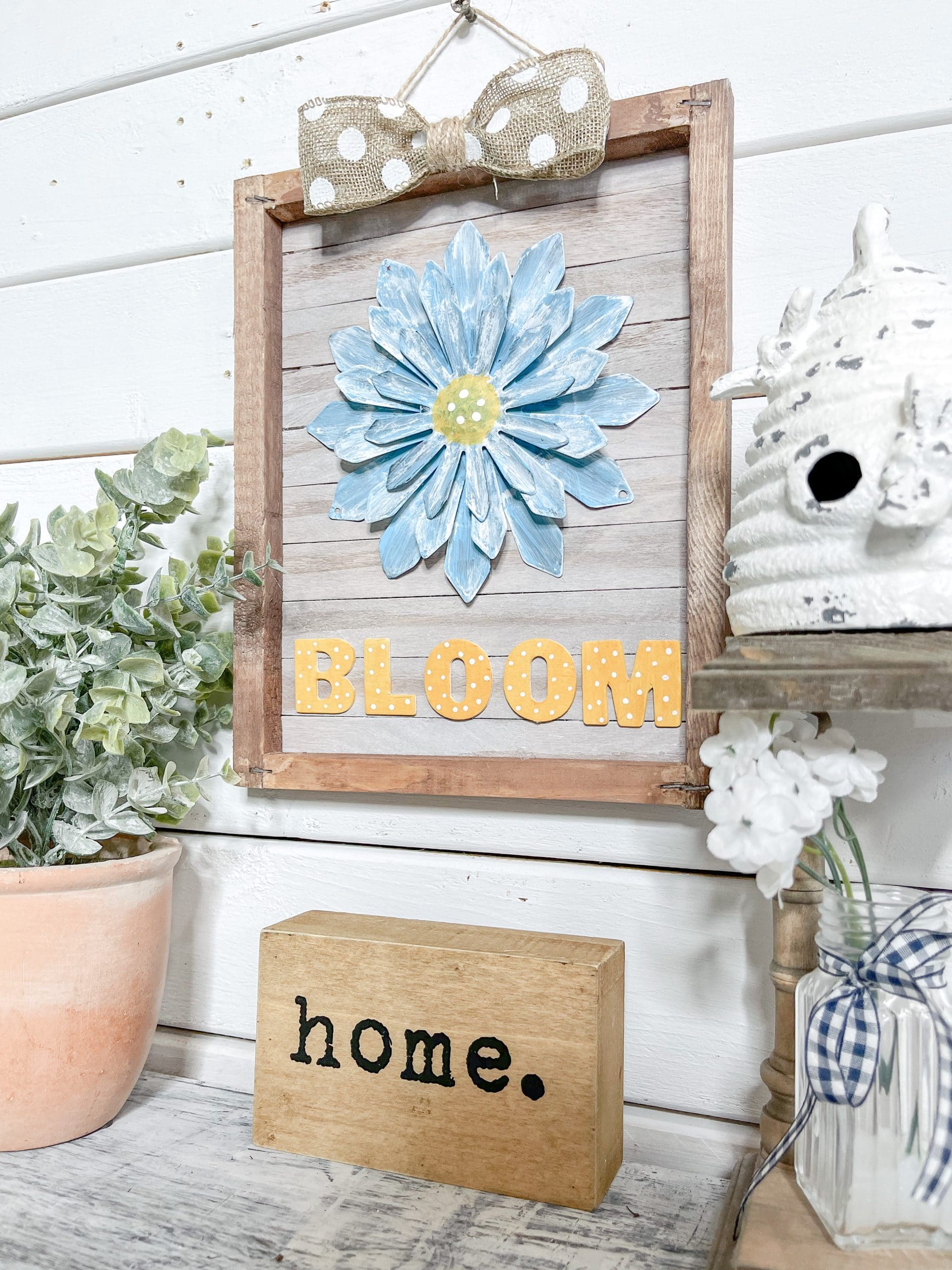 Easy Reverse Canvas DIY Decor for Summer or Spring