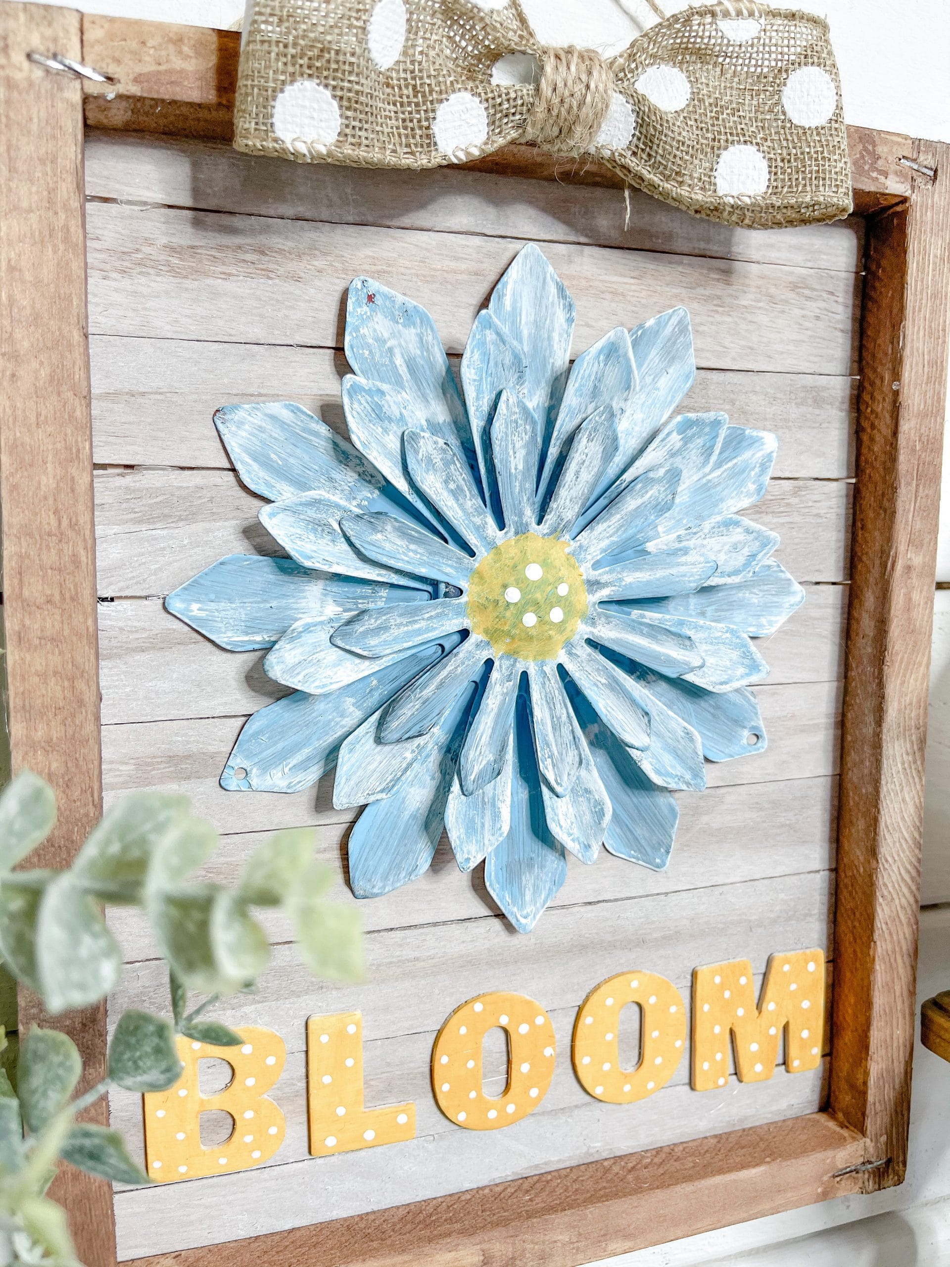 Easy Reverse Canvas DIY Decor for Summer or Spring