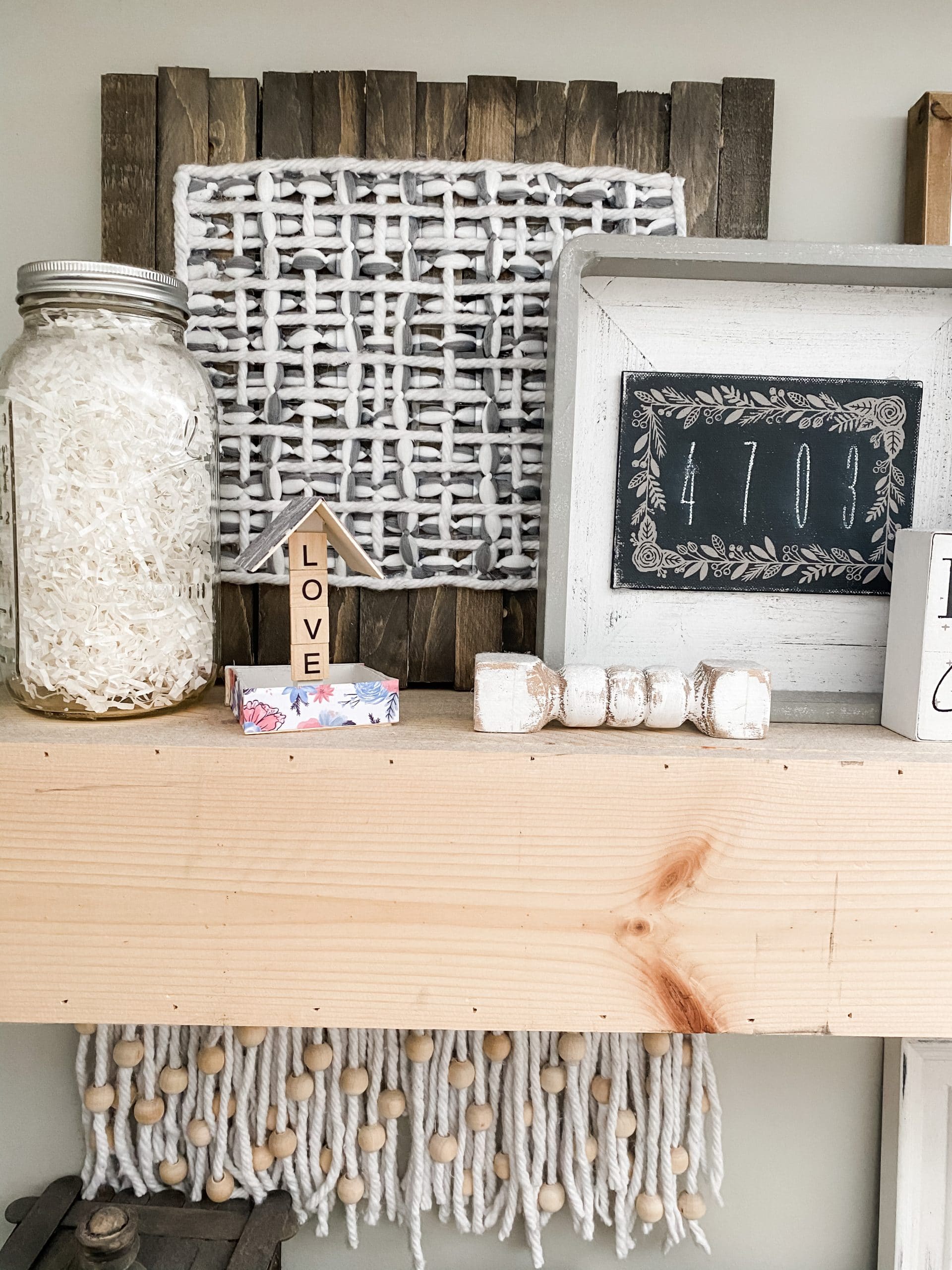 DIY Farmhouse Decor from a Dollar Tree Sink Mat