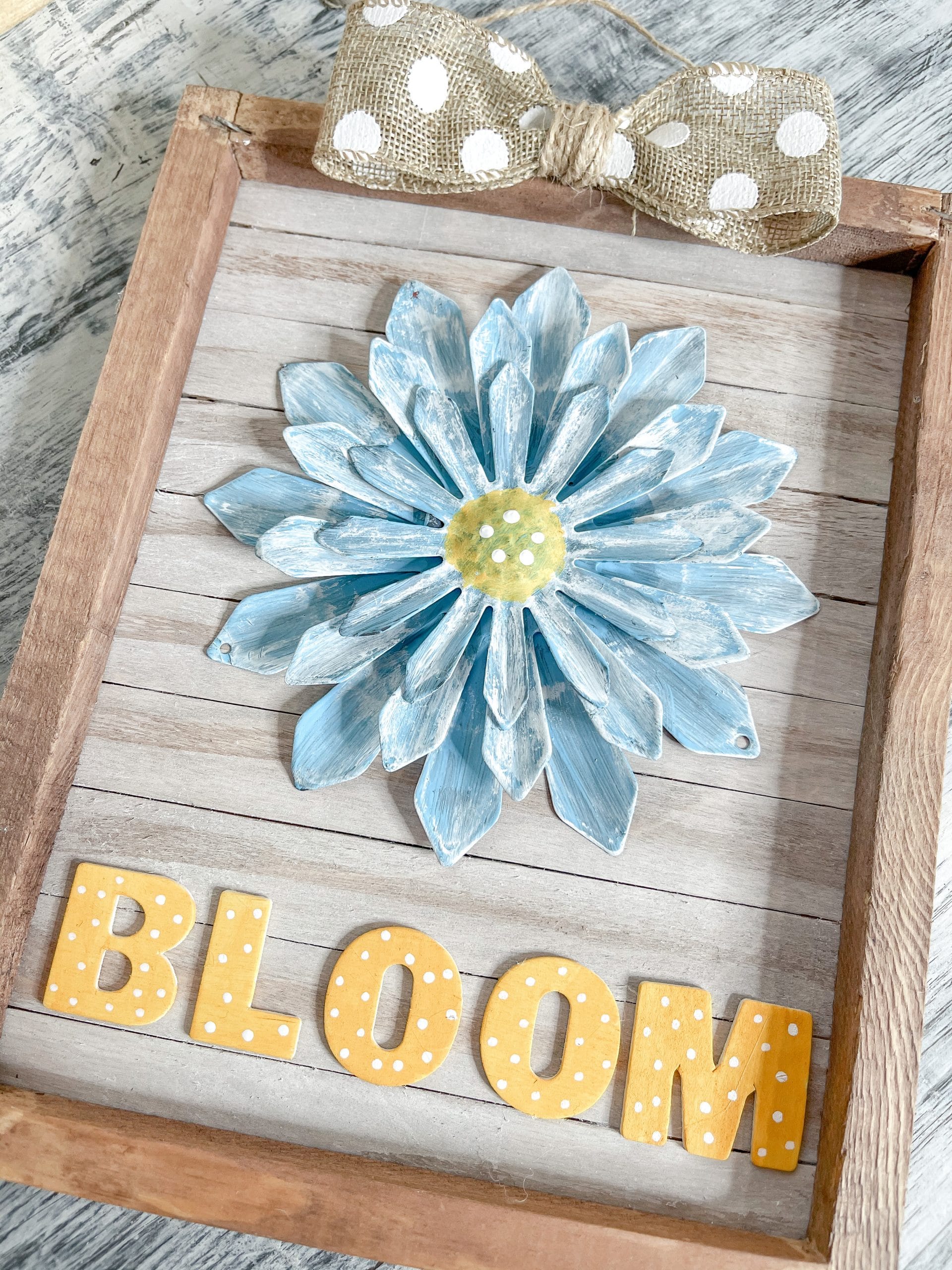 Easy Reverse Canvas DIY Decor for Summer or Spring