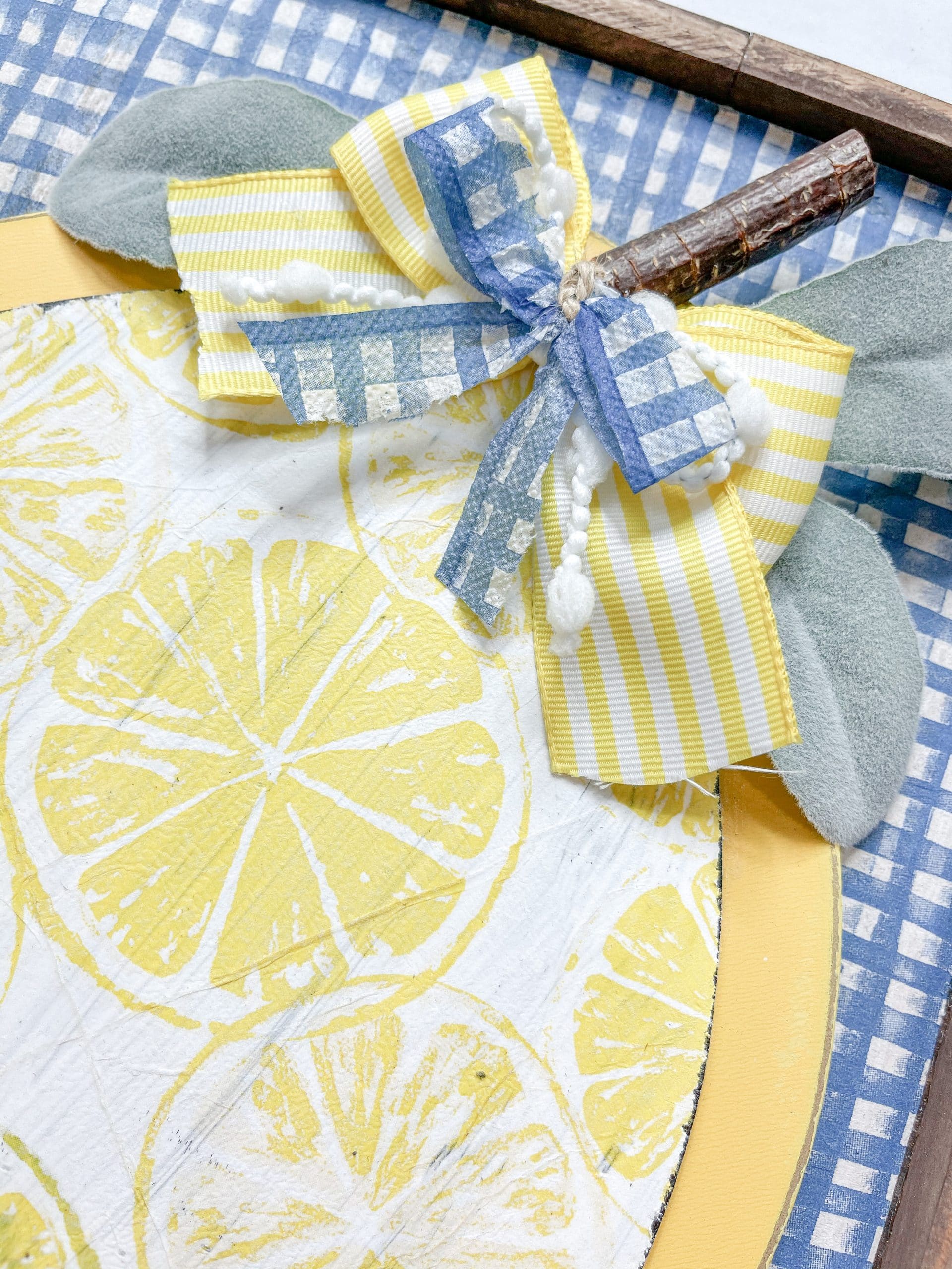 DIY Lemon Napkin Sign