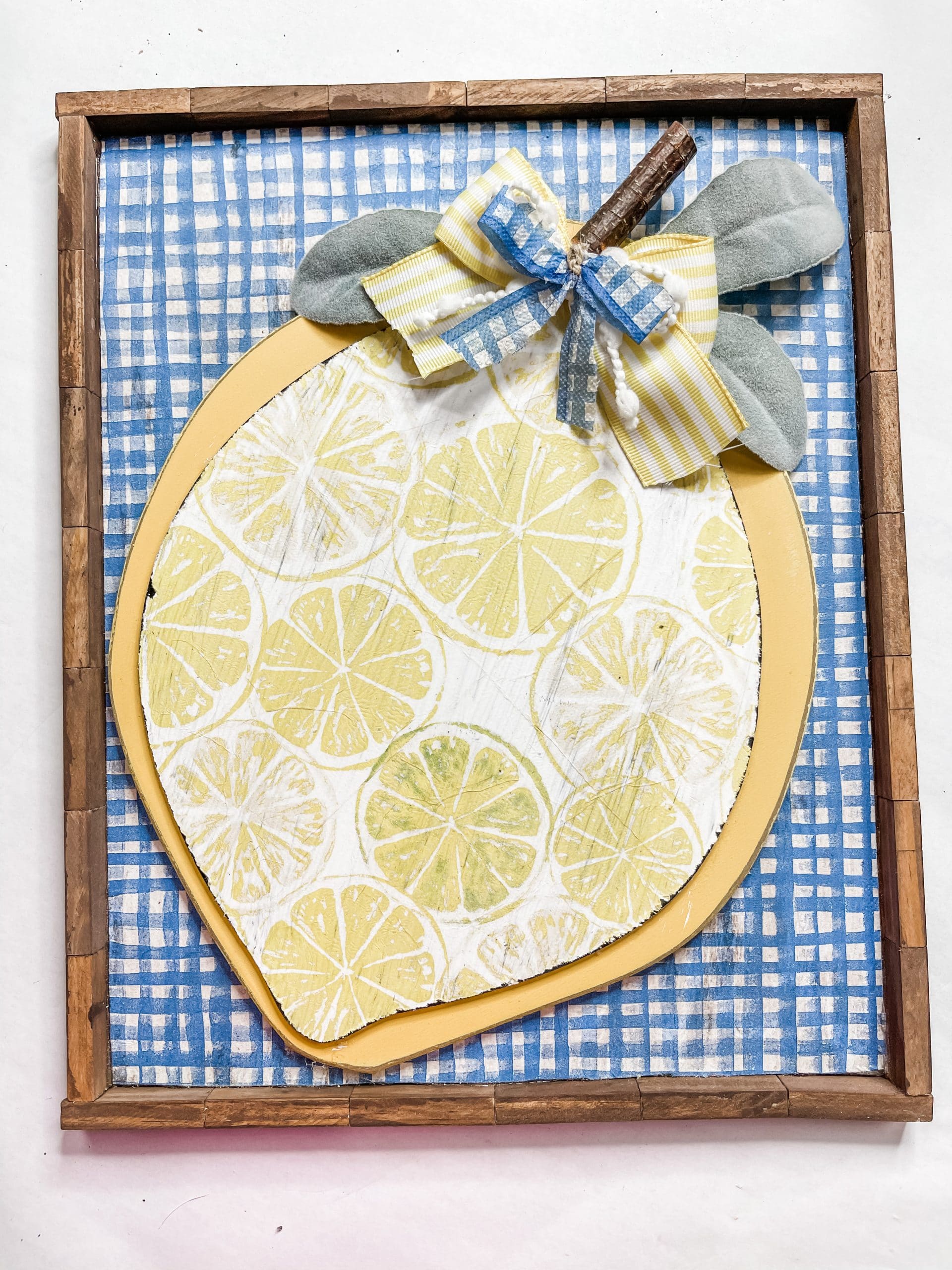 DIY Lemon Napkin Sign