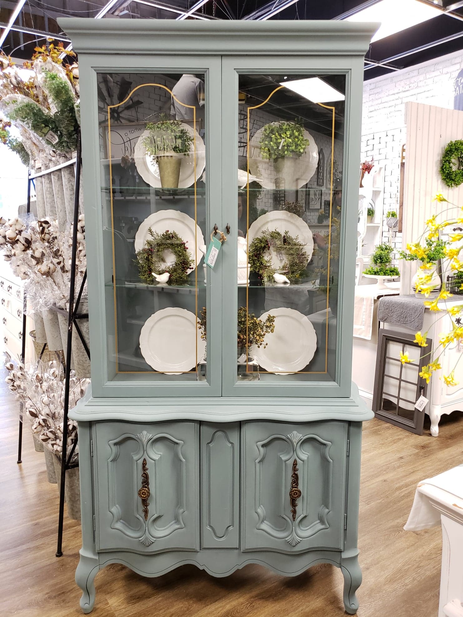 Chalk Painted Hutch and China Cabinet Ideas