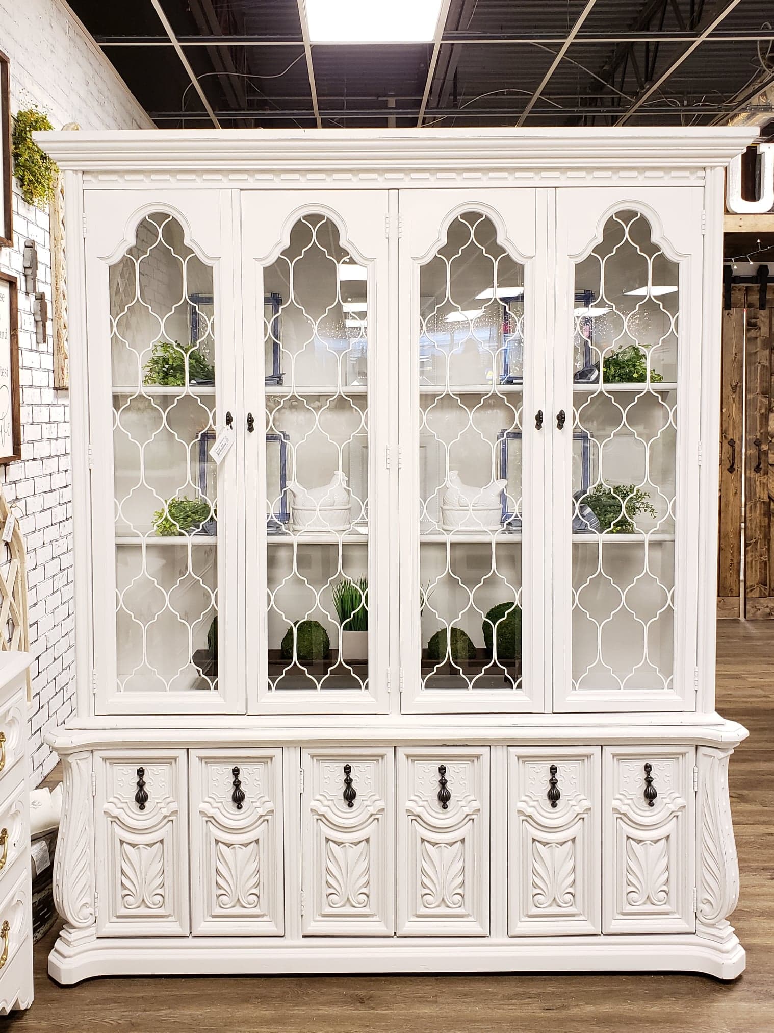 Chalk Painted Hutch and China Cabinet Ideas