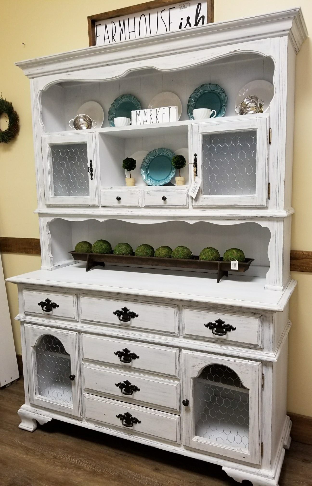 Chalk Painted Hutch and China Cabinet Ideas