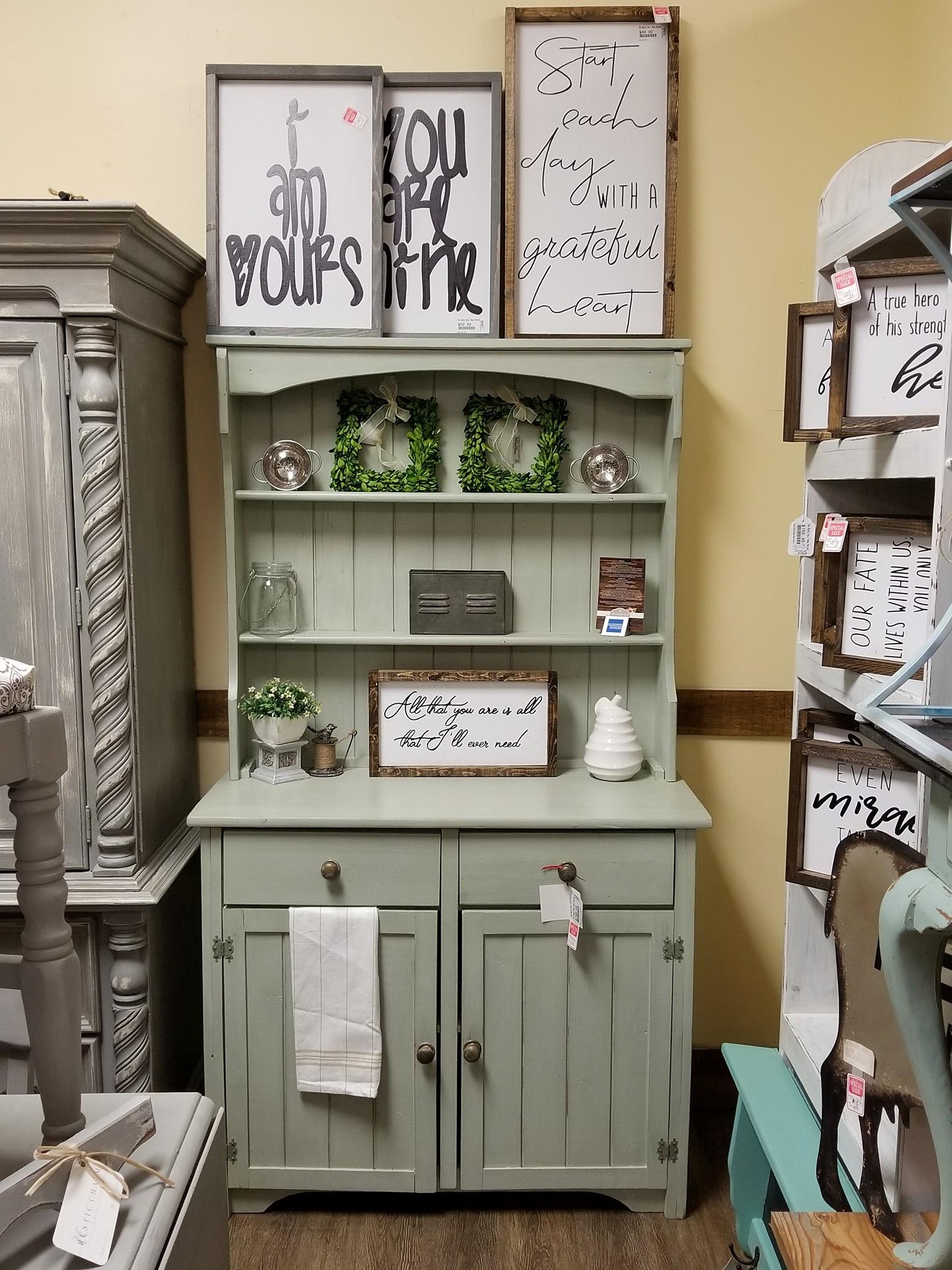 Chalk Painted Hutch and China Cabinet Ideas