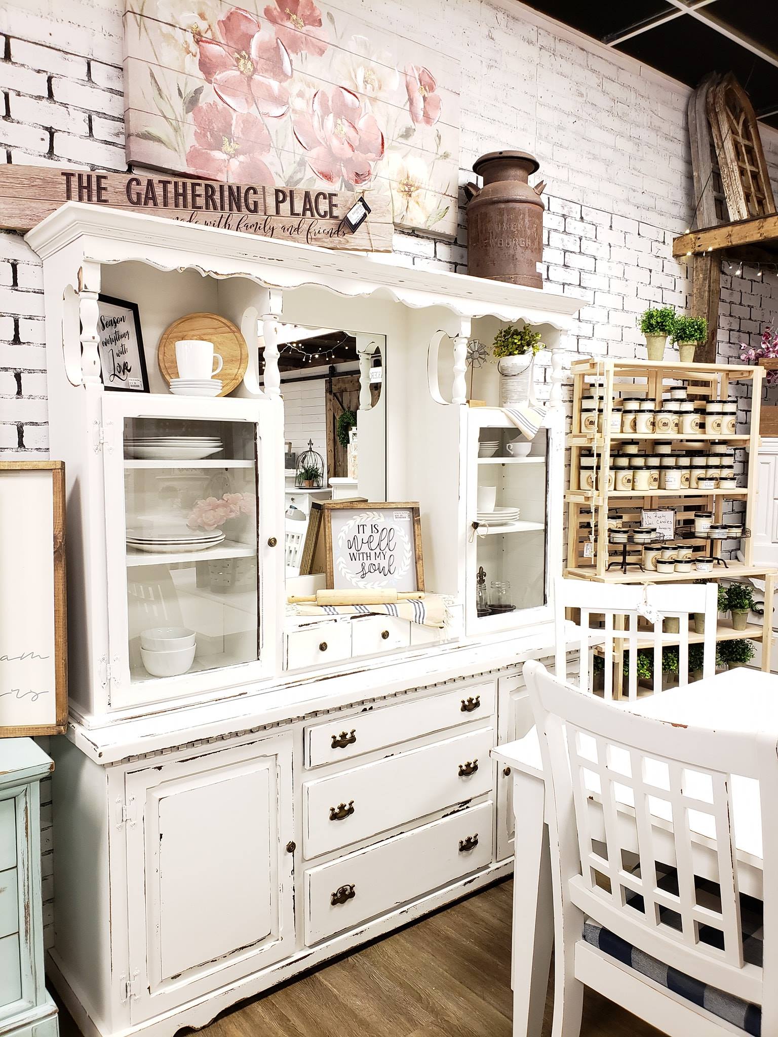 Chalk Painted Hutch and China Cabinet Ideas