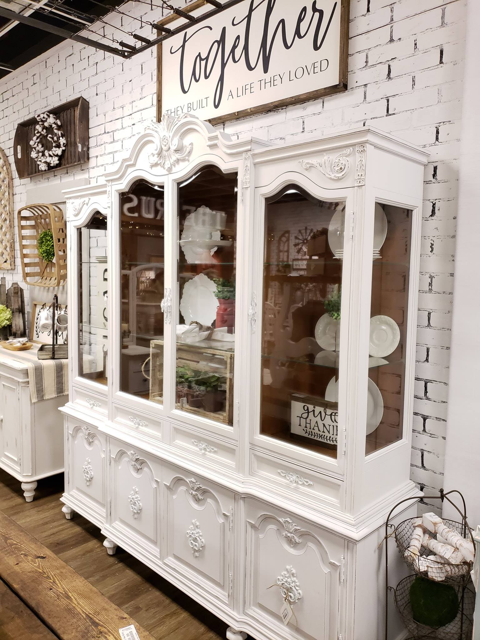 Chalk Painted Hutch and China Cabinet Ideas