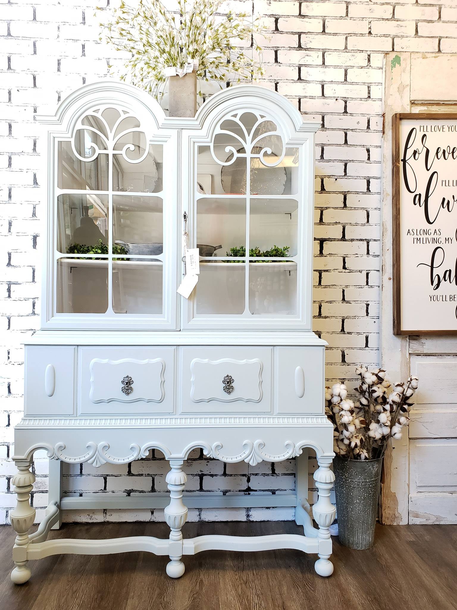 Chalk Painted Hutch and China Cabinet Ideas