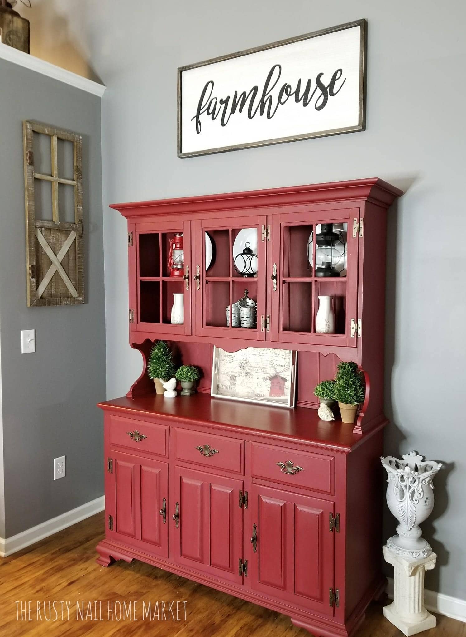 Chalk Painted Hutch and China Cabinet Ideas