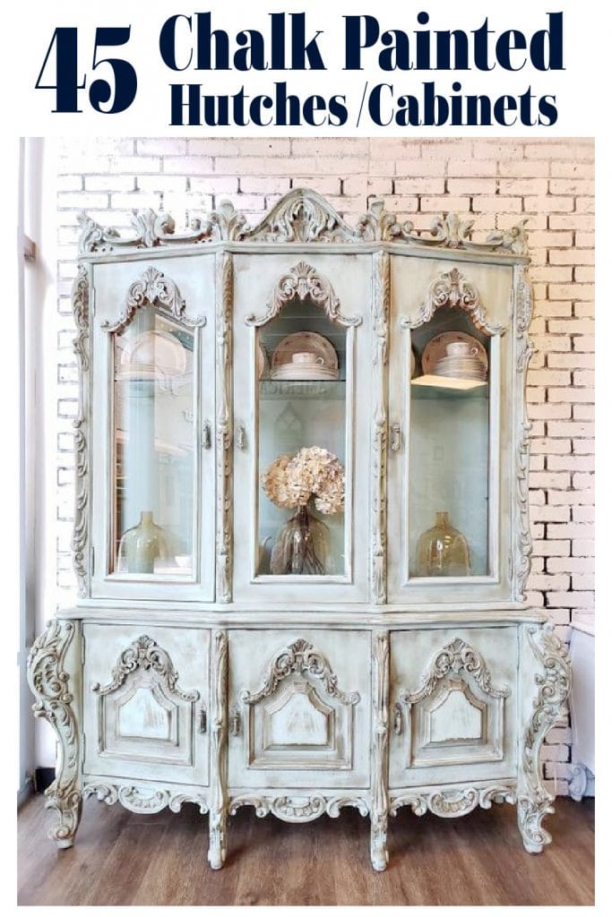 Chalk Painted Hutch And China Cabinet Ideas To Inspire You Chalk Painted Hutch And China Cabinet, How To Paint An Antique China Cabinet