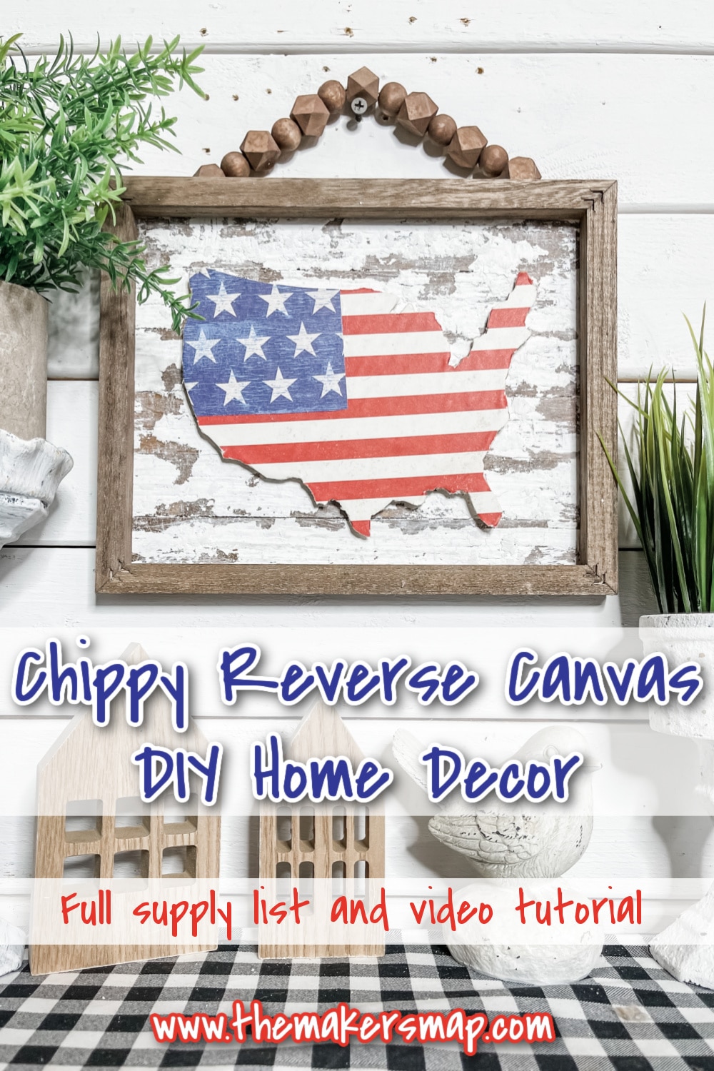 Chippy USA Reverse Canvas DIY Home Decor