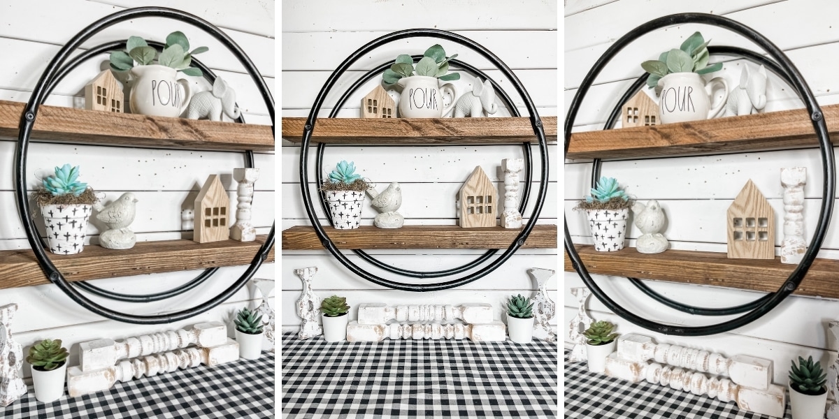 How to Make a Hula Hoop Shelf