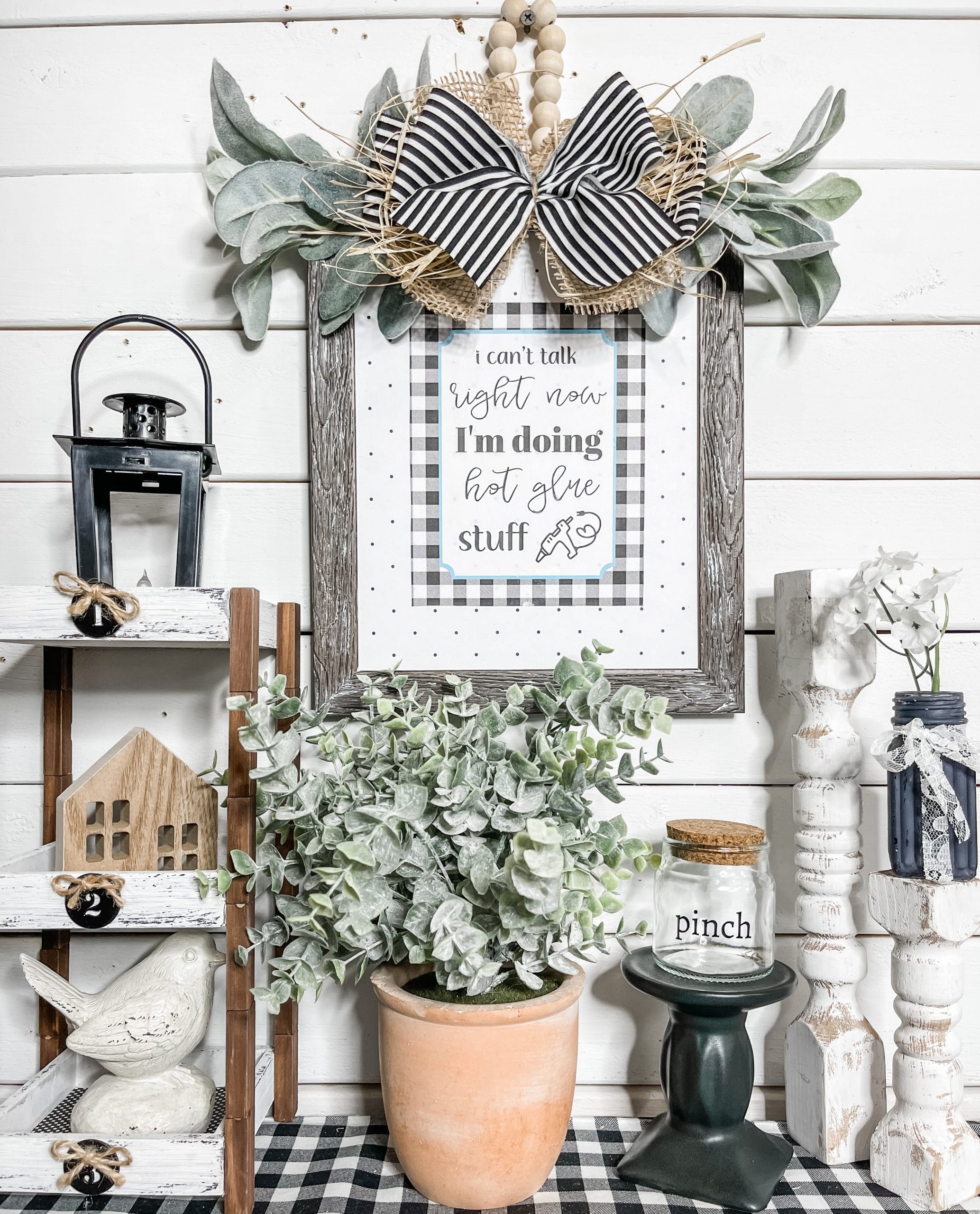 DIY Farmhouse Decor with Free Printable