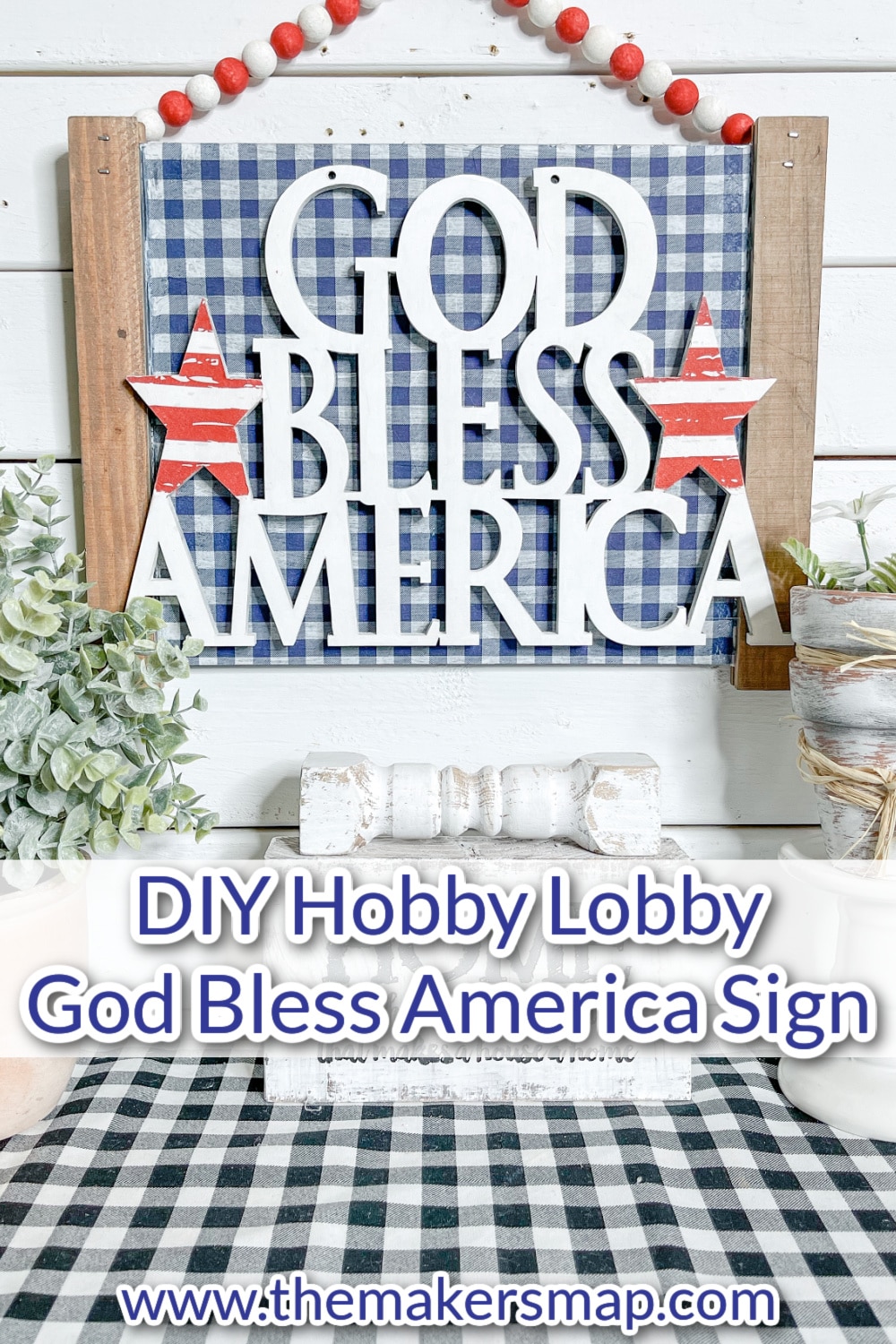 DIY God Bless America Sign