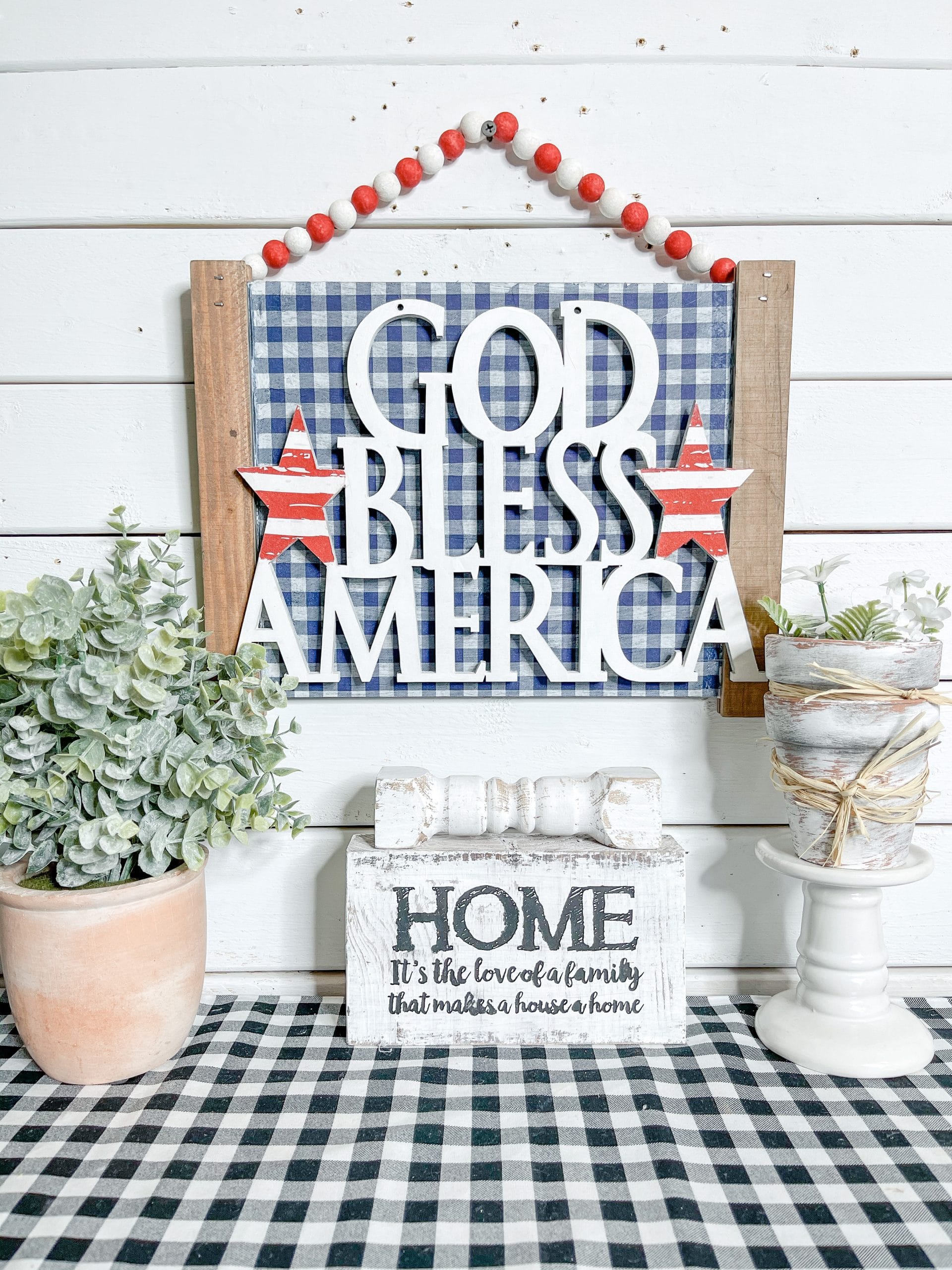 DIY God Bless America Sign